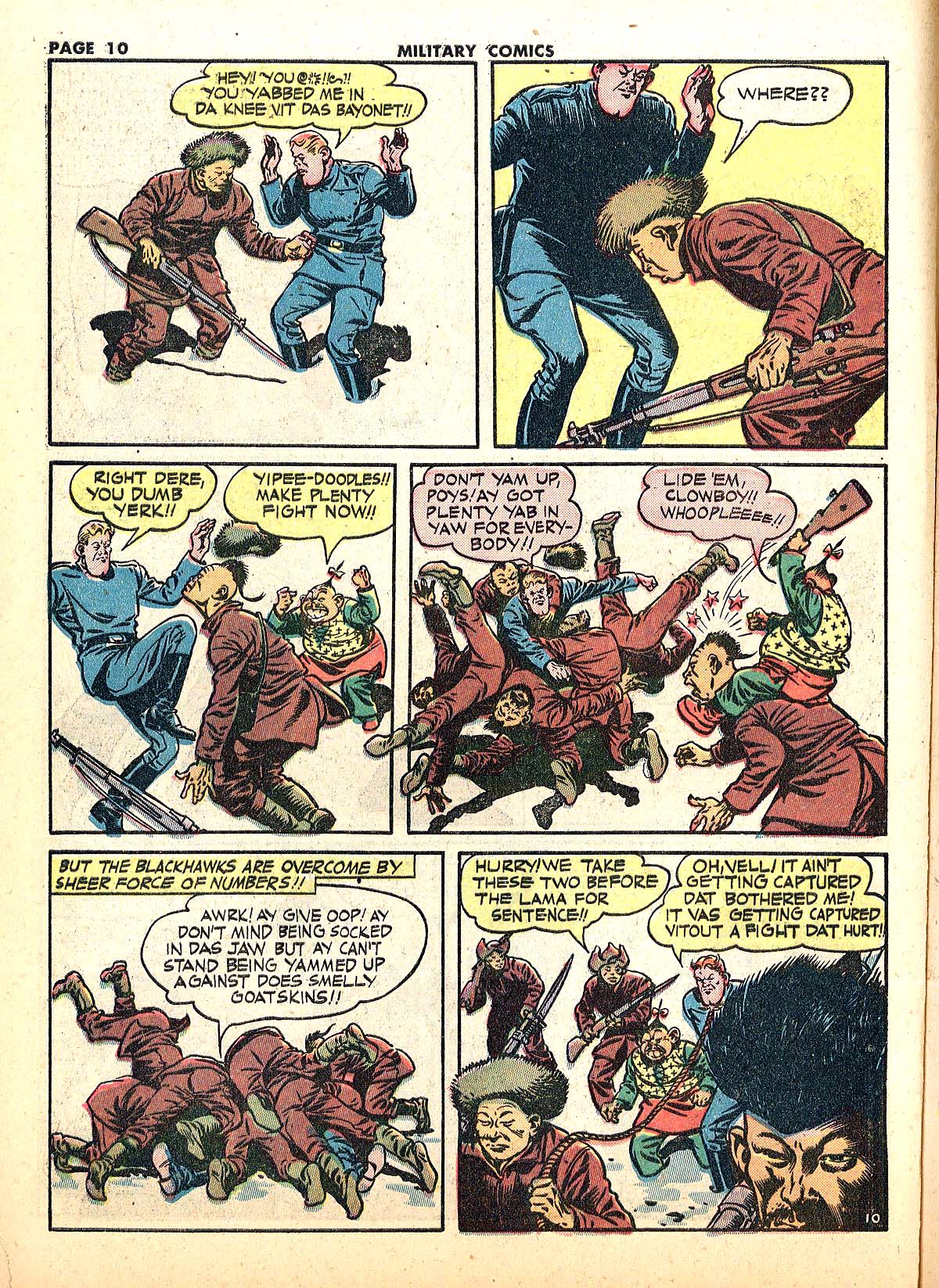 Military Comics #18 (Quality Comics), page 12. Public domain (US).