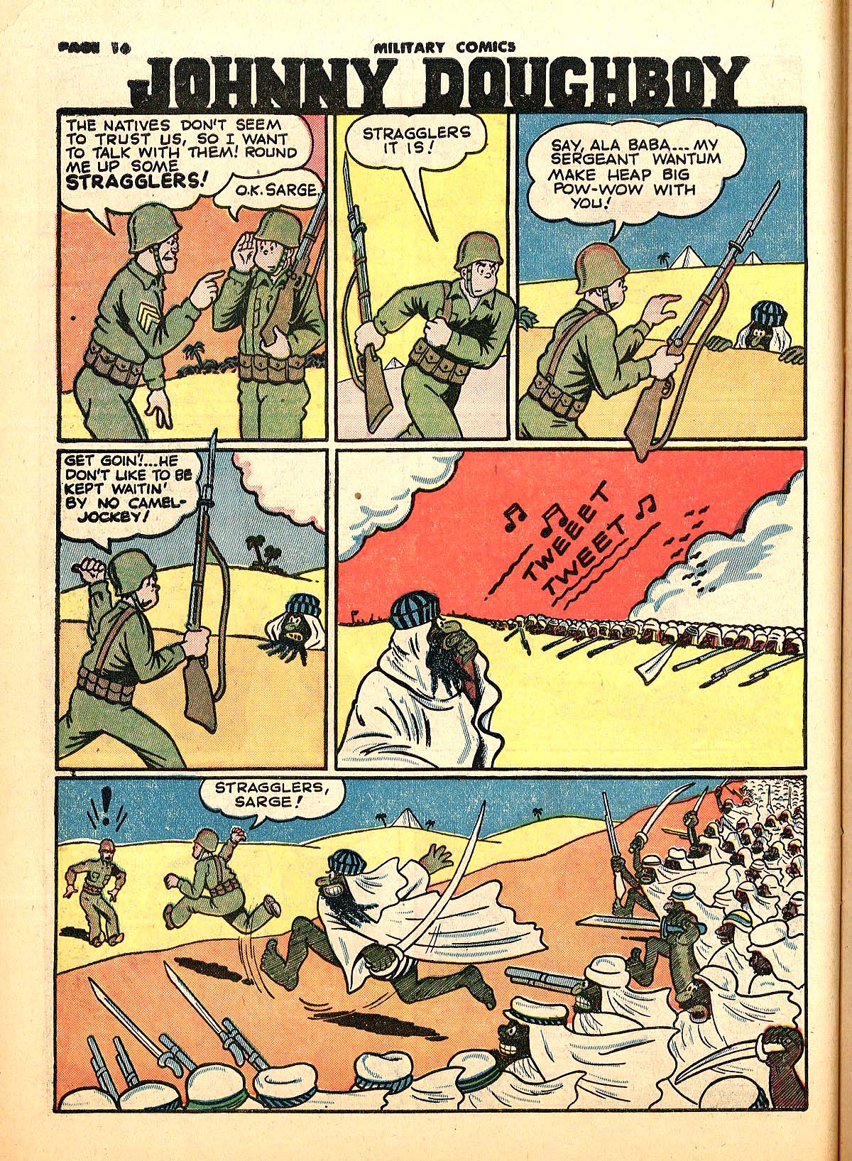 Military Comics #18 (Quality Comics), page 18. Public domain (US).