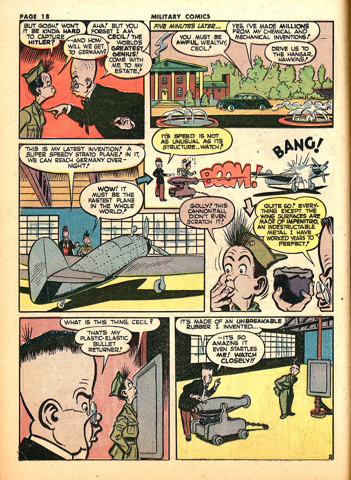 Military Comics #18 (Quality Comics), page 20. Public domain (US).