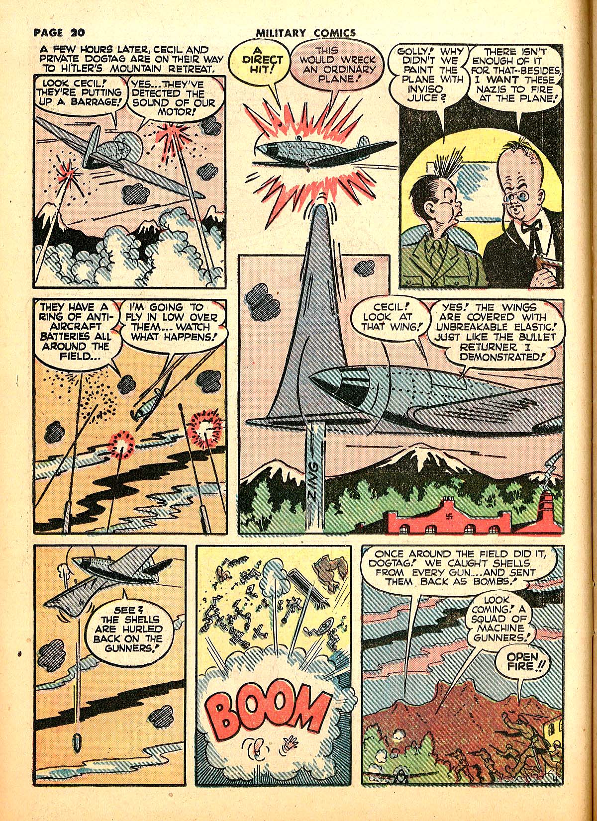 Military Comics #18 (Quality Comics), page 22. Public domain (US).