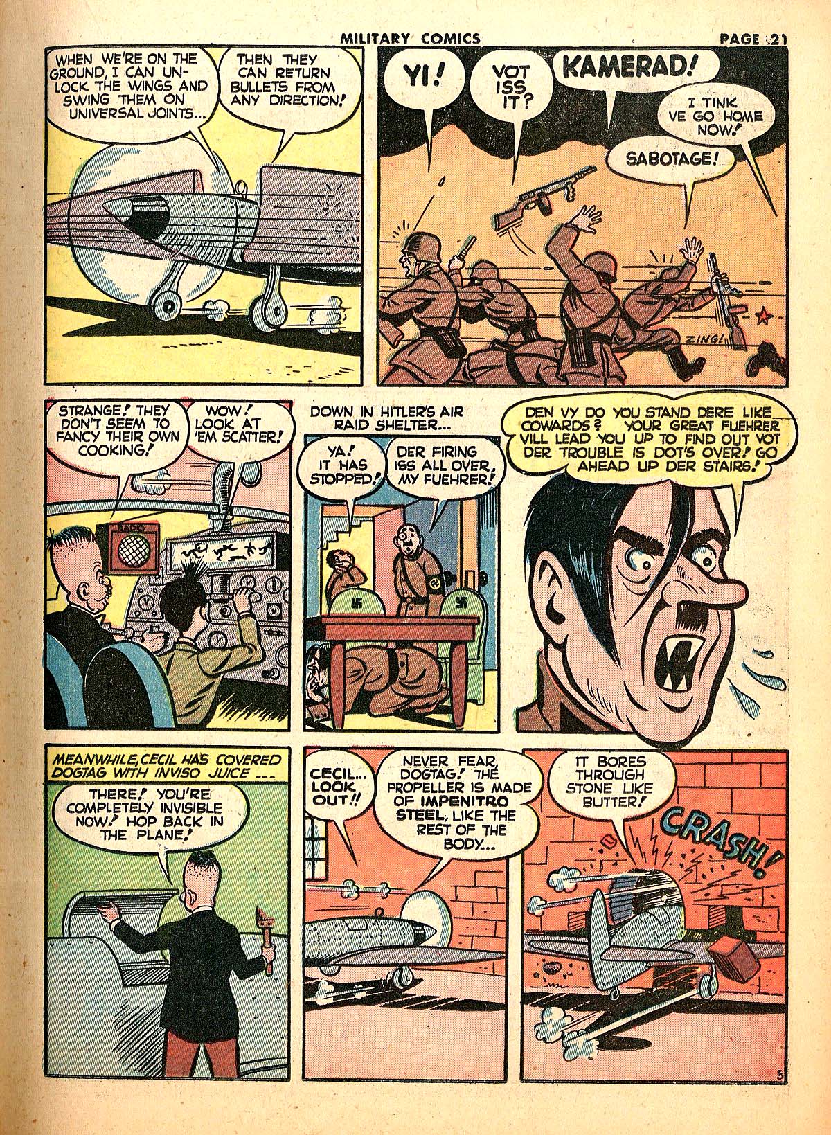 Military Comics #18 (Quality Comics), page 23. Public domain (US).