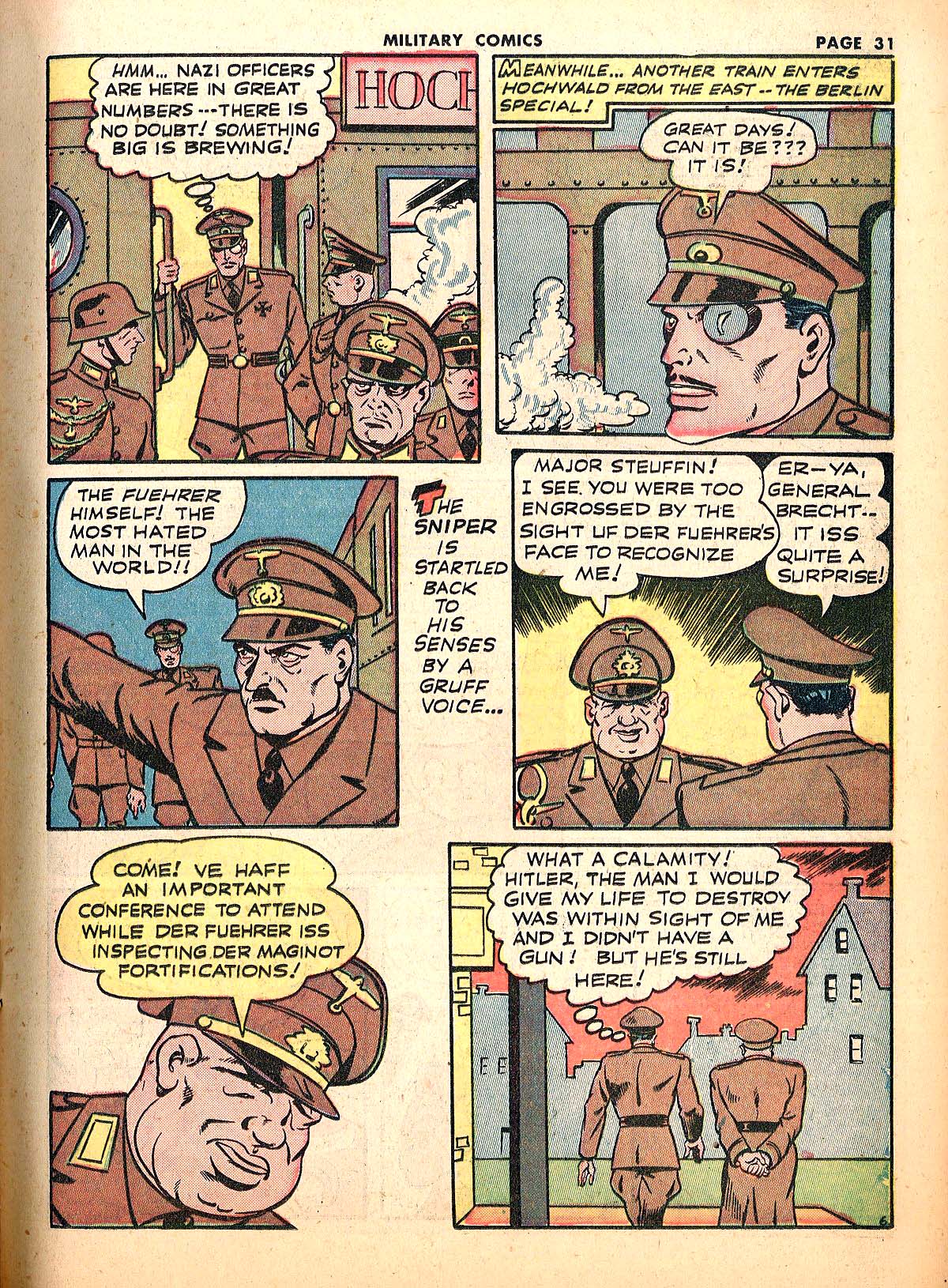 Military Comics #18 (Quality Comics), page 33. Public domain (US).