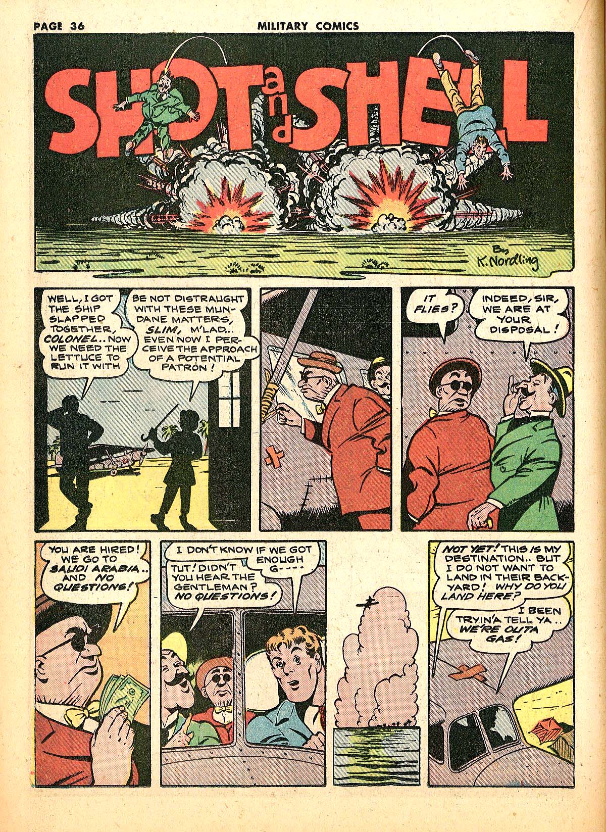 Military Comics #18 (Quality Comics), page 38. Public domain (US).