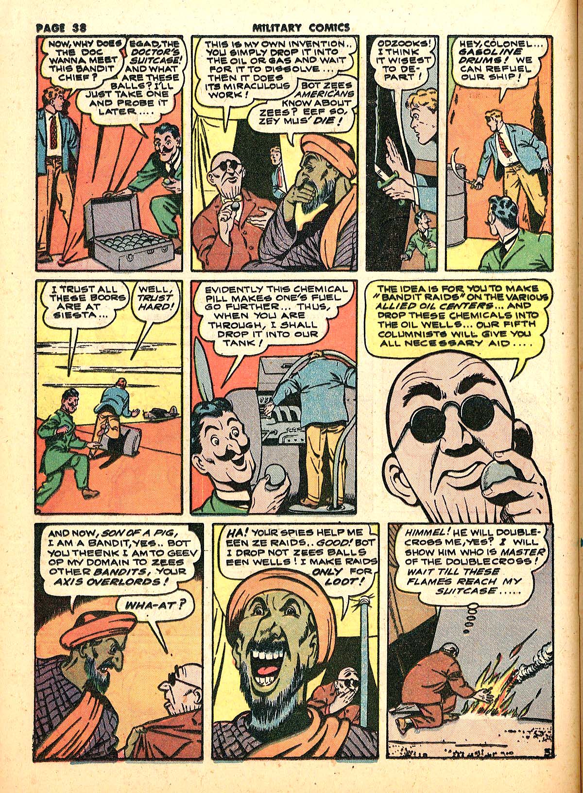 Military Comics #18 (Quality Comics), page 40. Public domain (US).