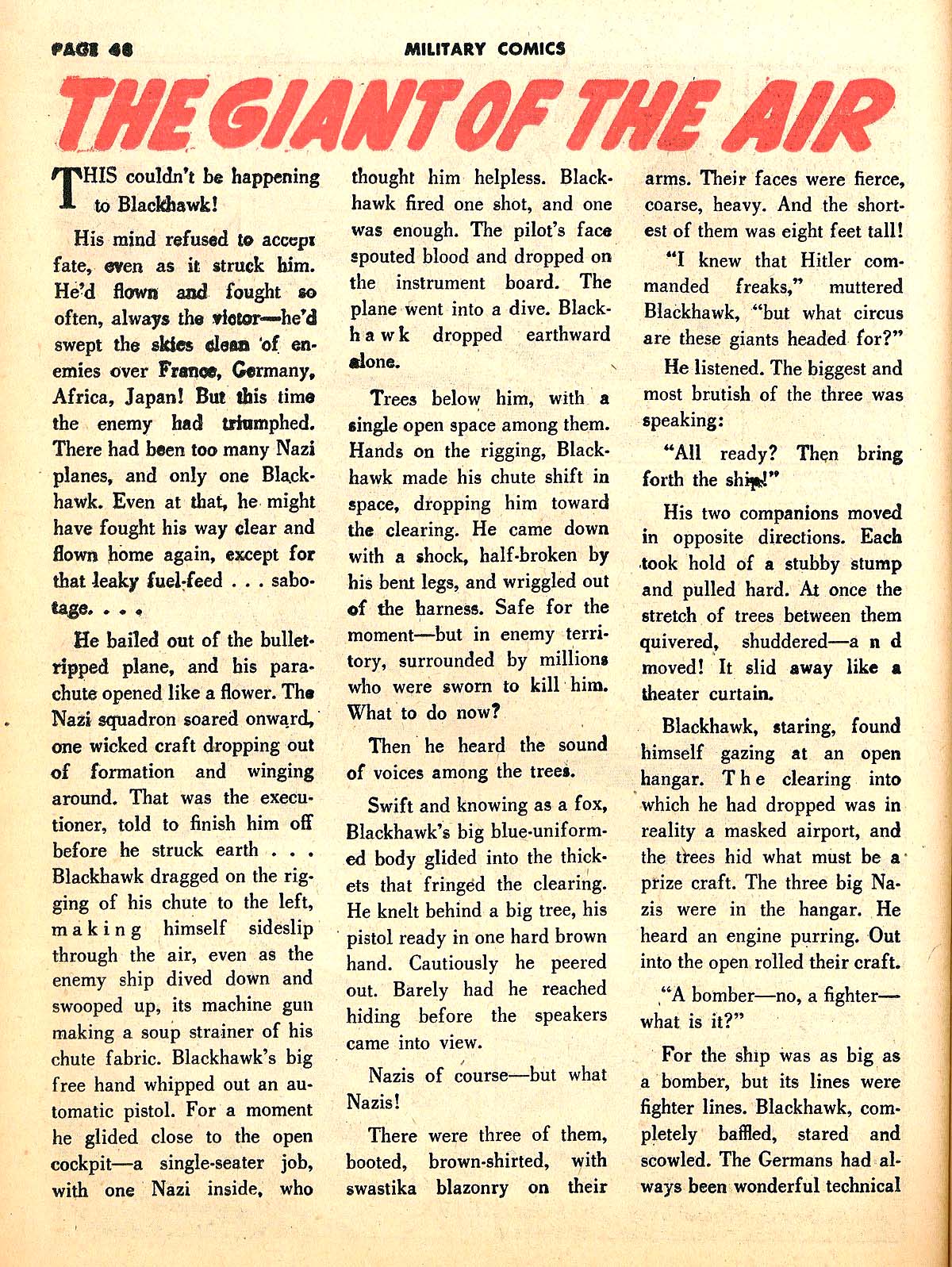Military Comics #18 (Quality Comics), page 50. Public domain (US).