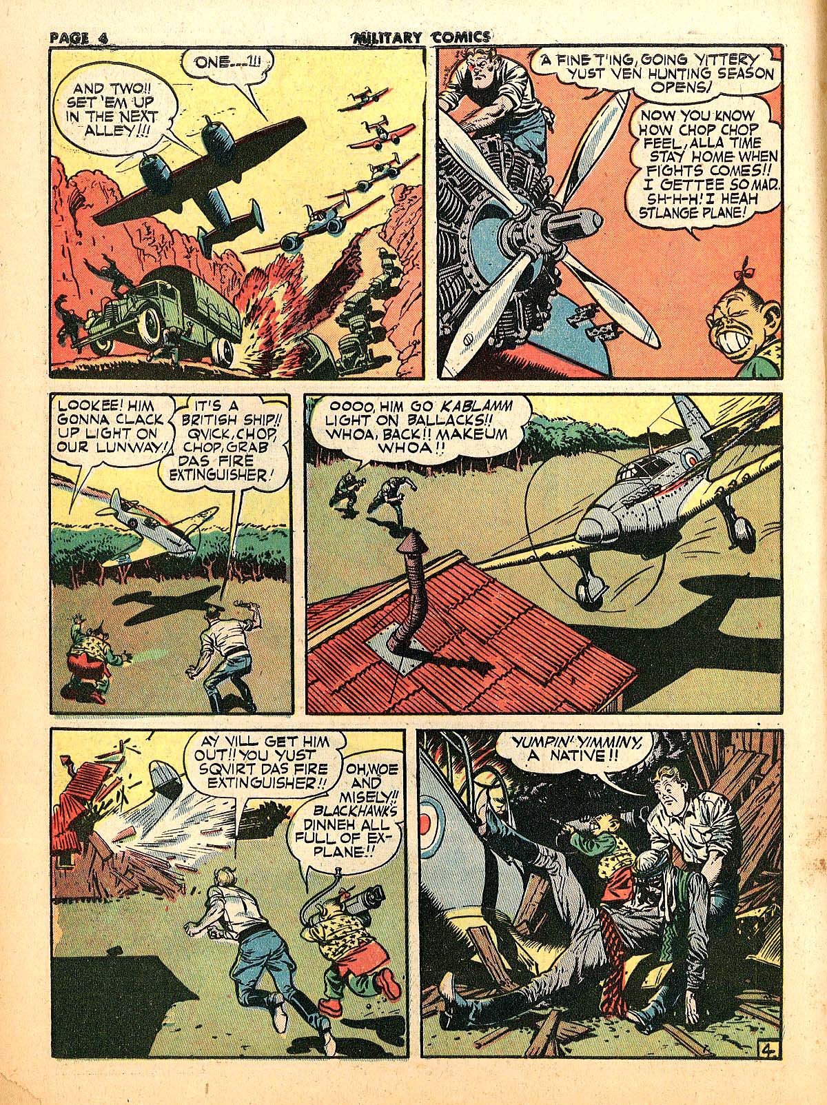 Military Comics #18 (Quality Comics), page 6. Public domain (US).