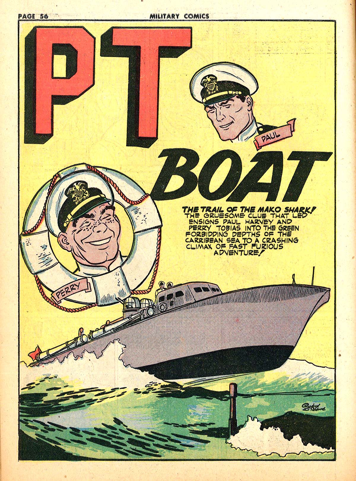 Military Comics #18 (Quality Comics), page 58. Public domain (US).