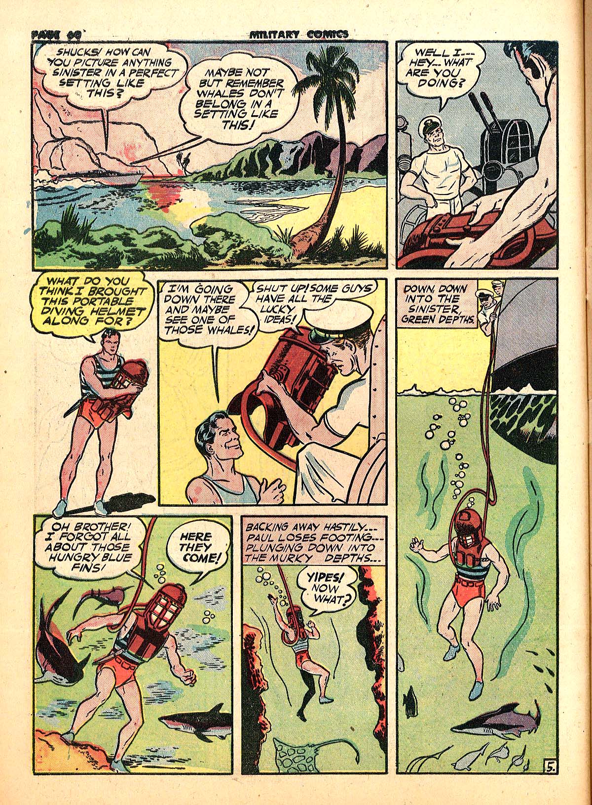 Military Comics #18 (Quality Comics), page 62. Public domain (US).