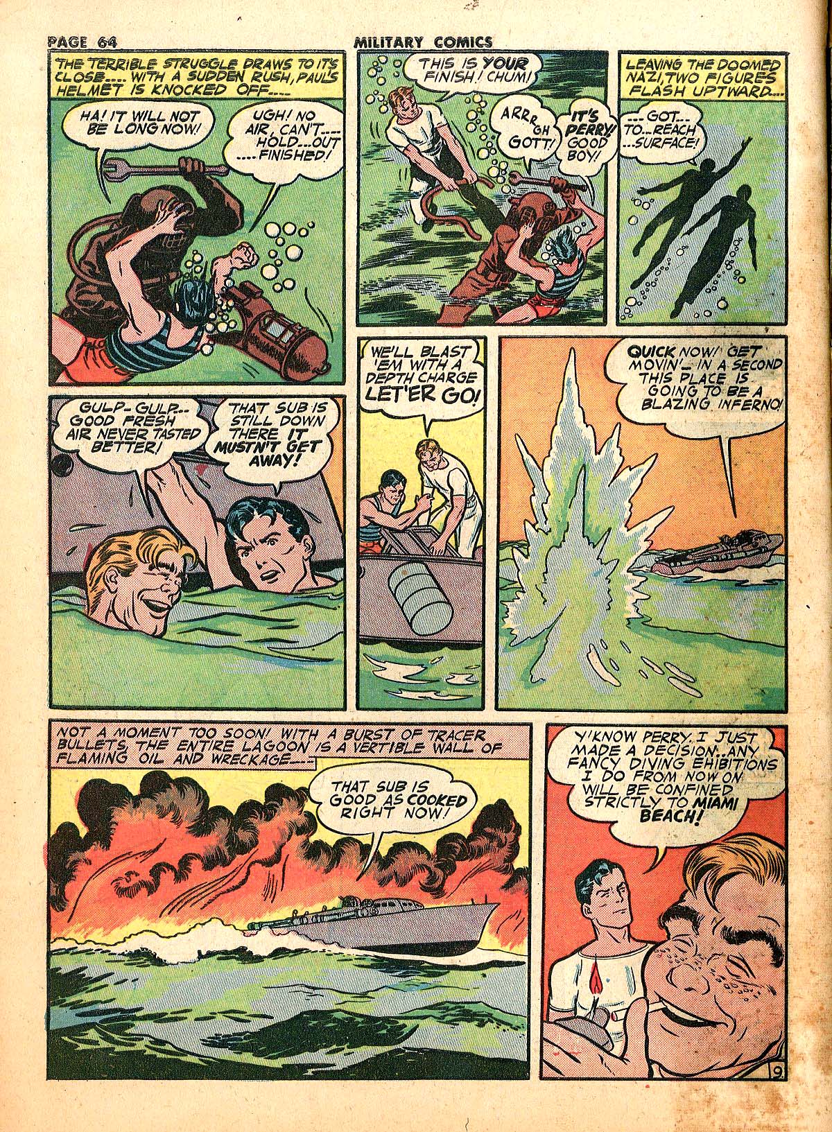 Military Comics #18 (Quality Comics), page 66. Public domain (US).