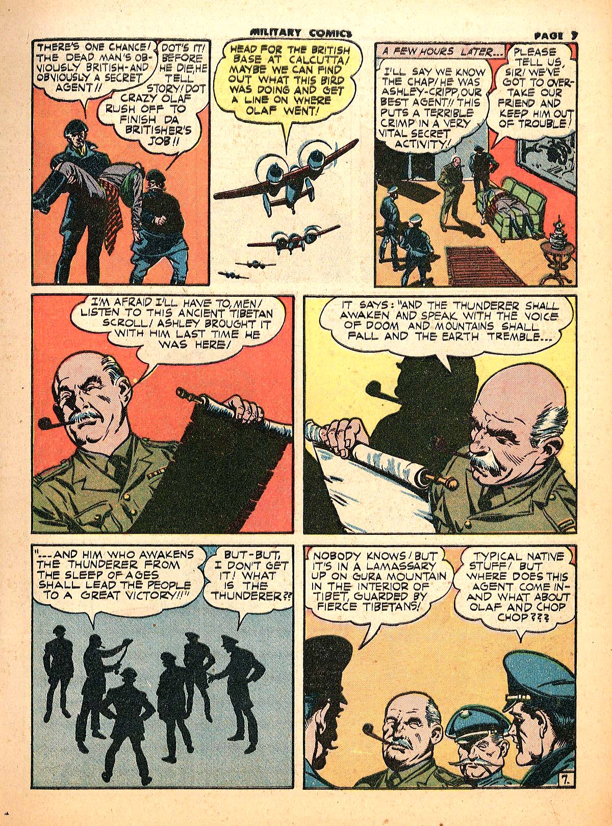 Military Comics #18 (Quality Comics), page 9. Public domain (US).