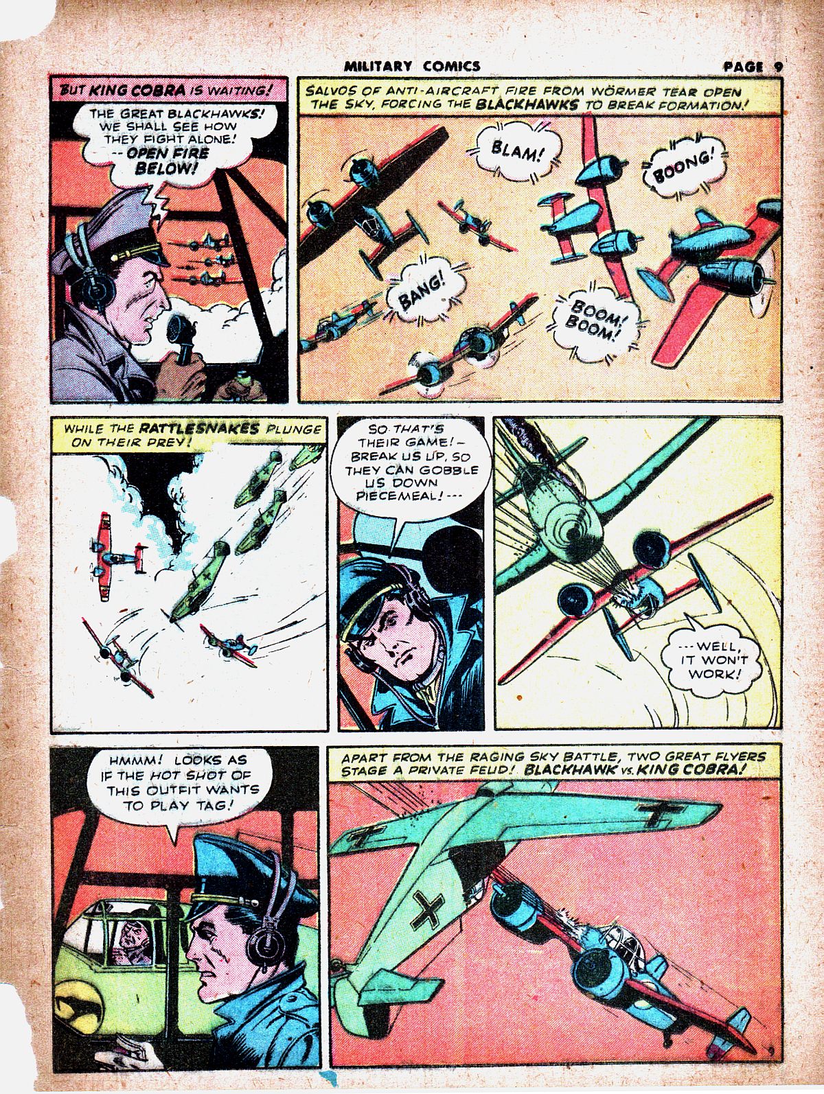 Military Comics #19 (Quality Comics), page 11. Public domain (US).
