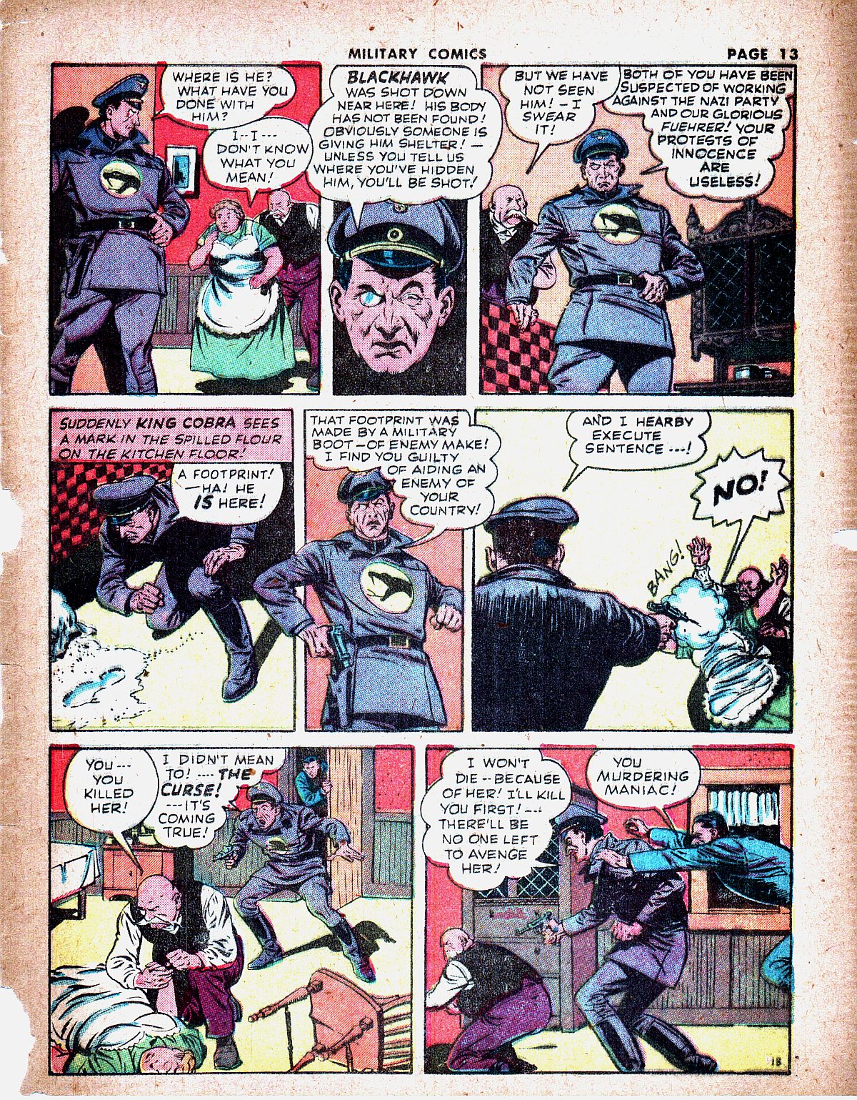 Military Comics #19 (Quality Comics), page 15. Public domain (US).
