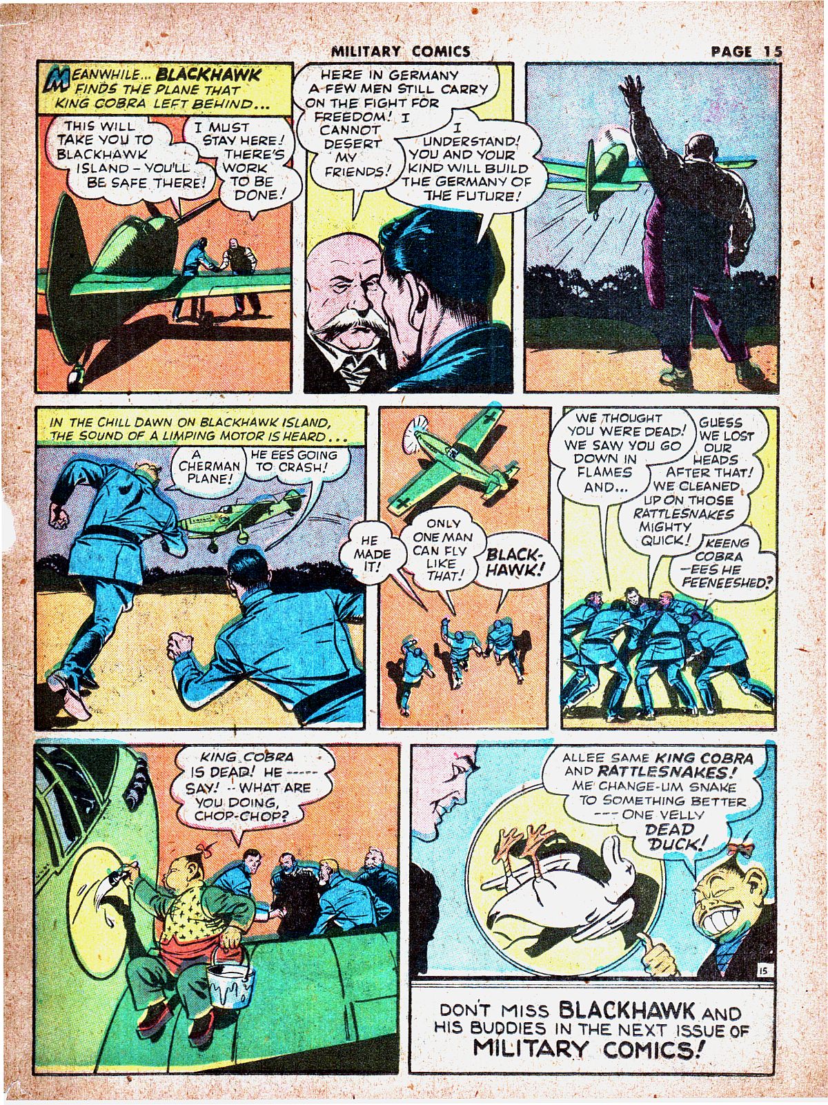 Military Comics #19 (Quality Comics), page 17. Public domain (US).