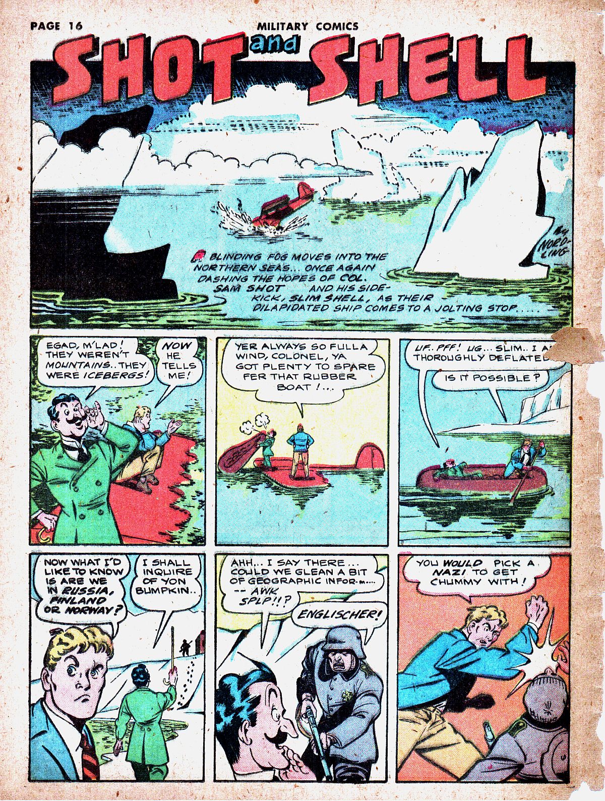 Military Comics #19 (Quality Comics), page 18. Public domain (US).