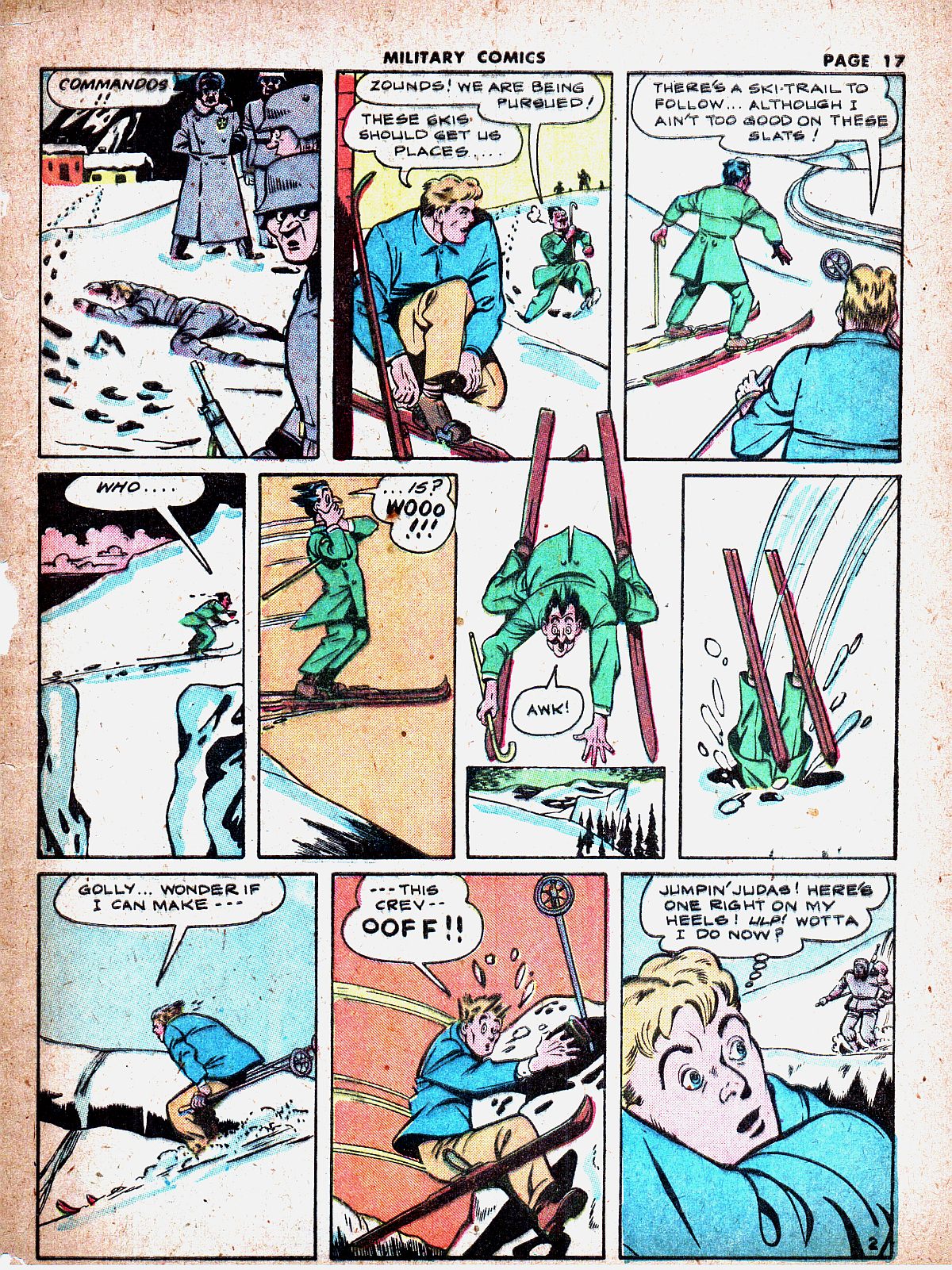 Military Comics #19 (Quality Comics), page 19. Public domain (US).
