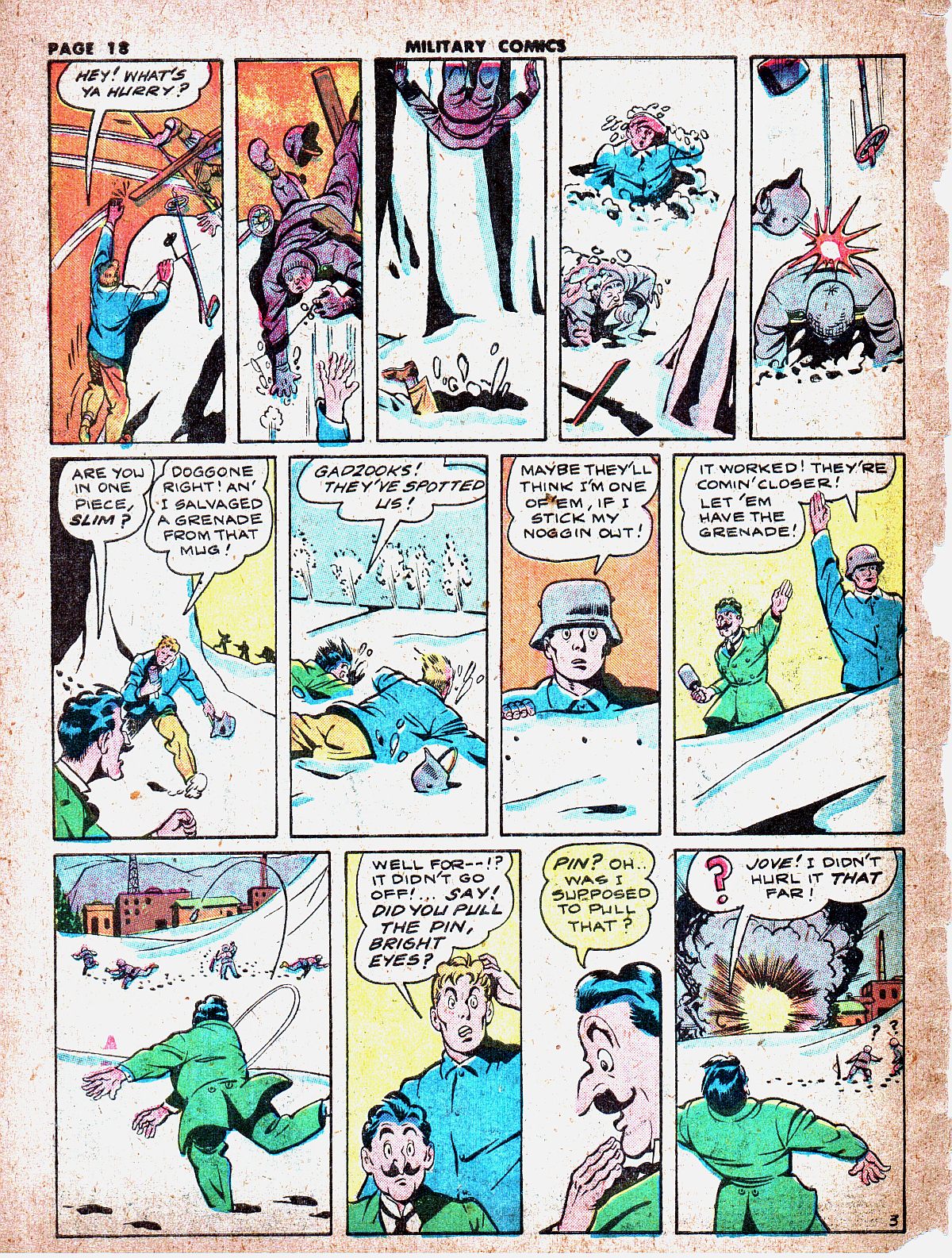Military Comics #19 (Quality Comics), page 20. Public domain (US).