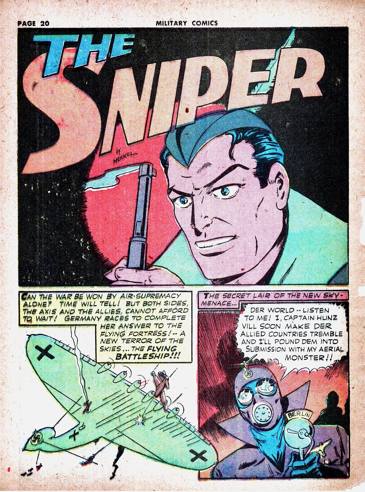 Military Comics #19 (Quality Comics), page 22. Public domain (US).