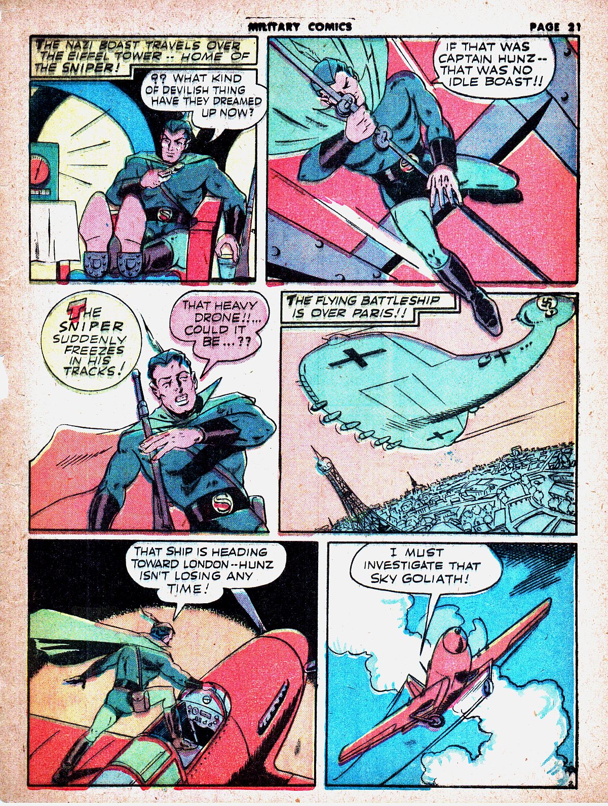 Military Comics #19 (Quality Comics), page 23. Public domain (US).