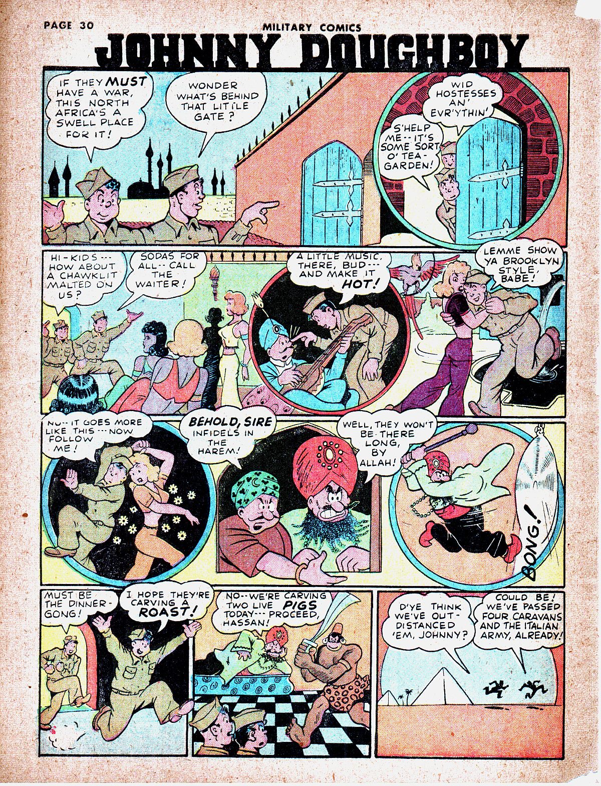 Military Comics #19 (Quality Comics), page 32. Public domain (US).