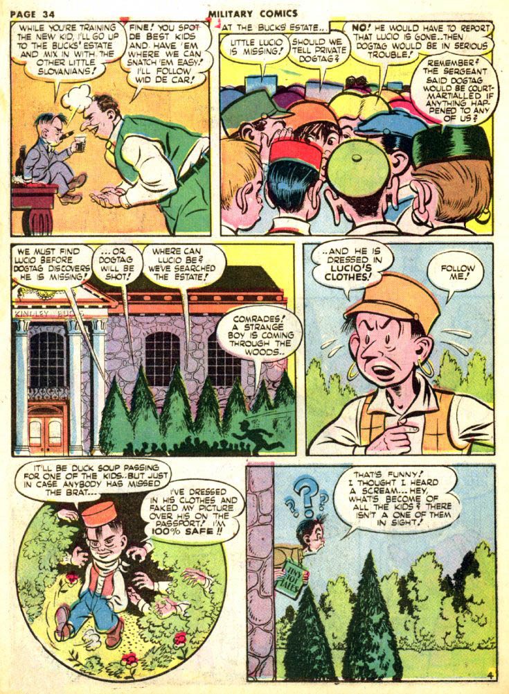 Military Comics #19 (Quality Comics), page 36. Public domain (US).