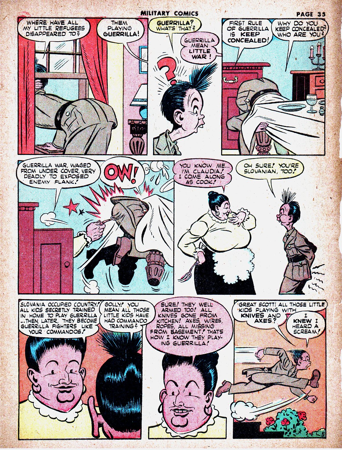 Military Comics #19 (Quality Comics), page 37. Public domain (US).
