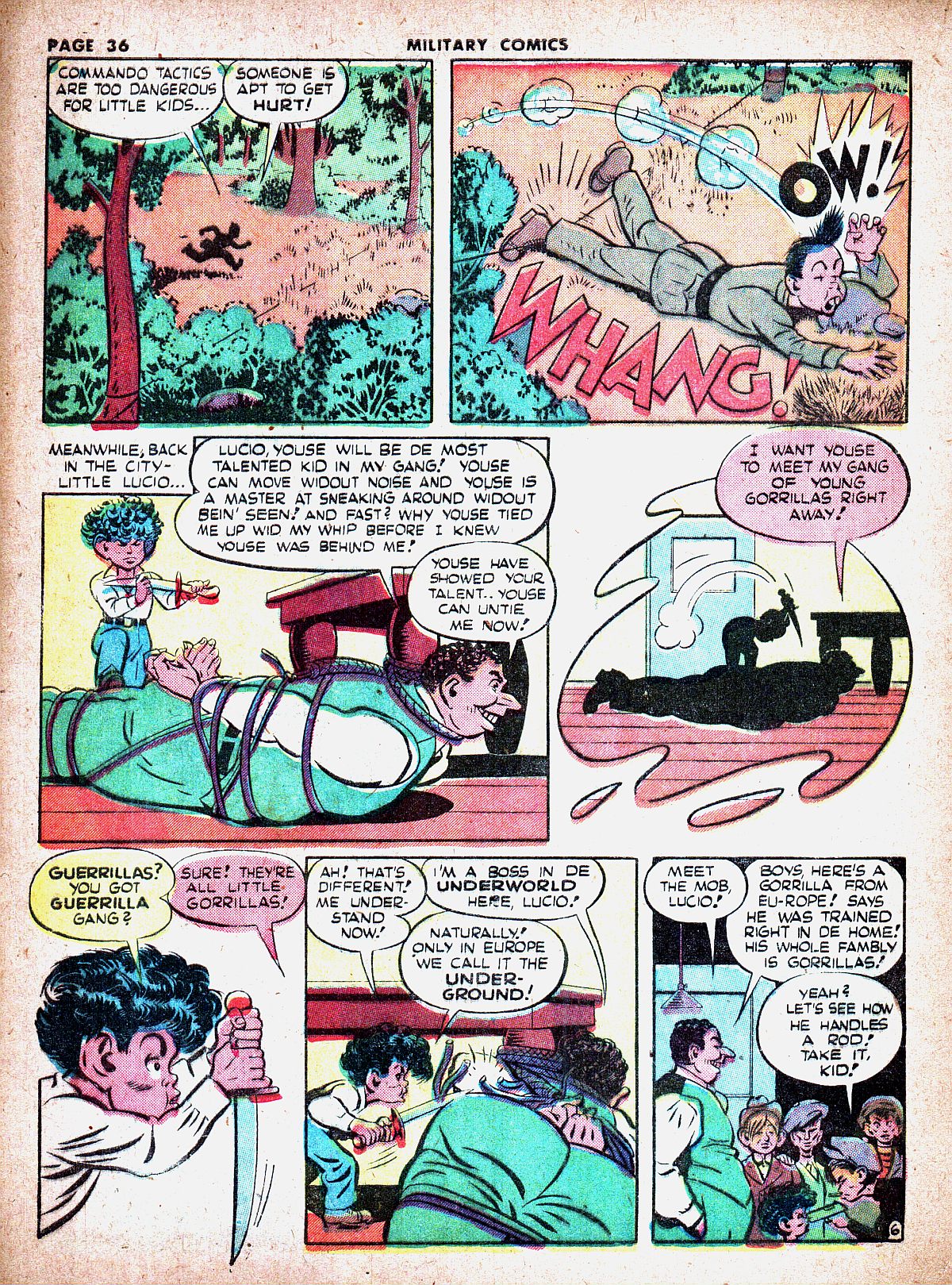 Military Comics #19 (Quality Comics), page 38. Public domain (US).