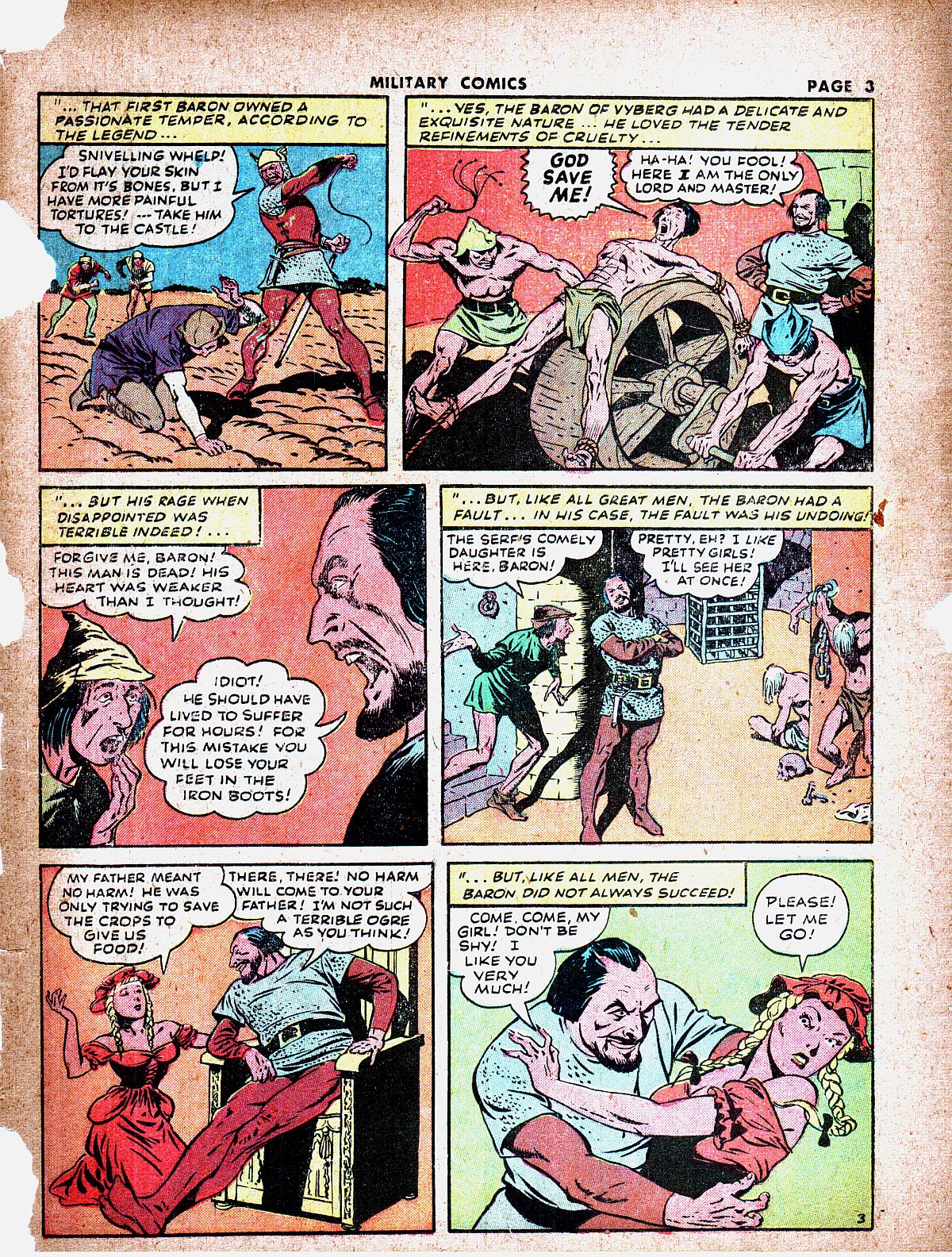 Military Comics #19 (Quality Comics), page 5. Public domain (US).