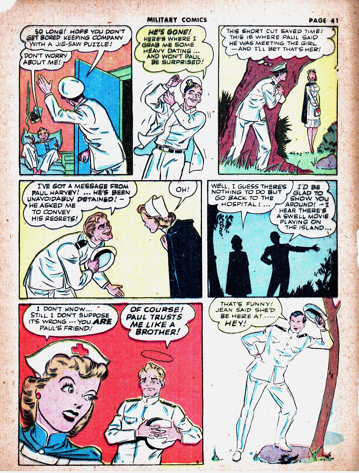 Military Comics #19 (Quality Comics), page 43. Public domain (US).