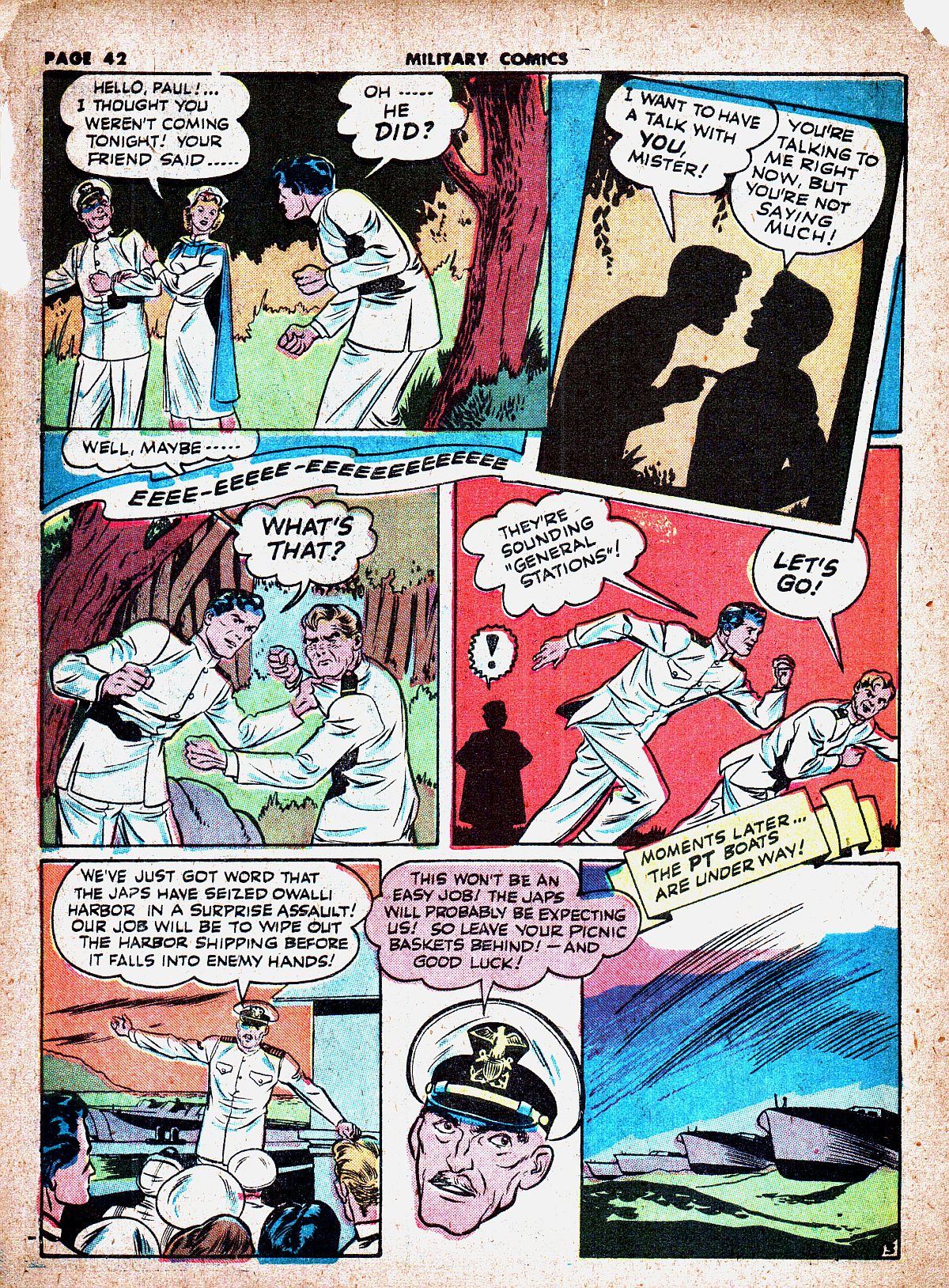 Military Comics #19 (Quality Comics), page 44. Public domain (US).