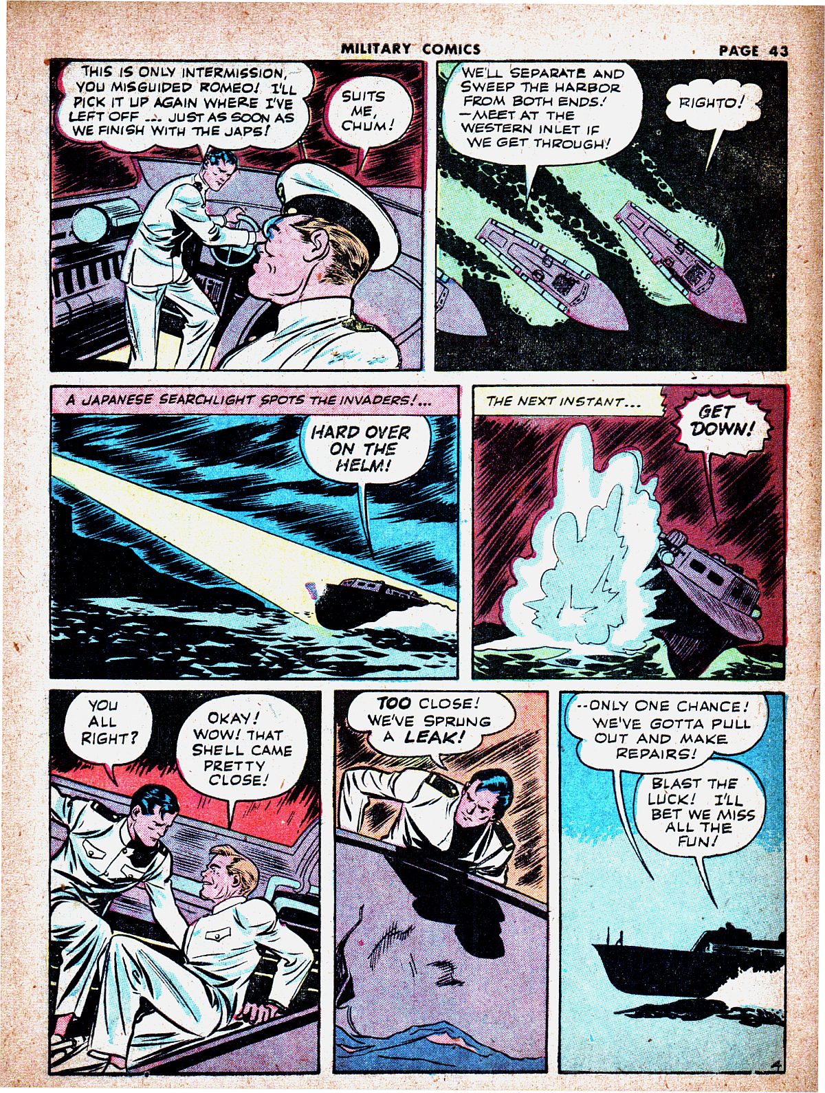 Military Comics #19 (Quality Comics), page 45. Public domain (US).