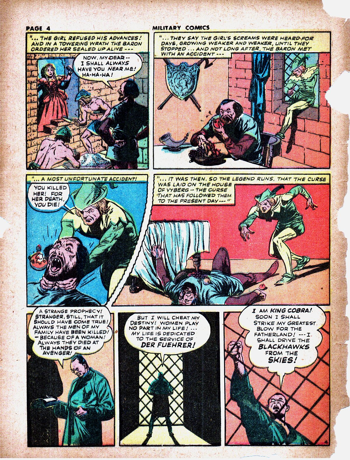 Military Comics #19 (Quality Comics), page 6. Public domain (US).