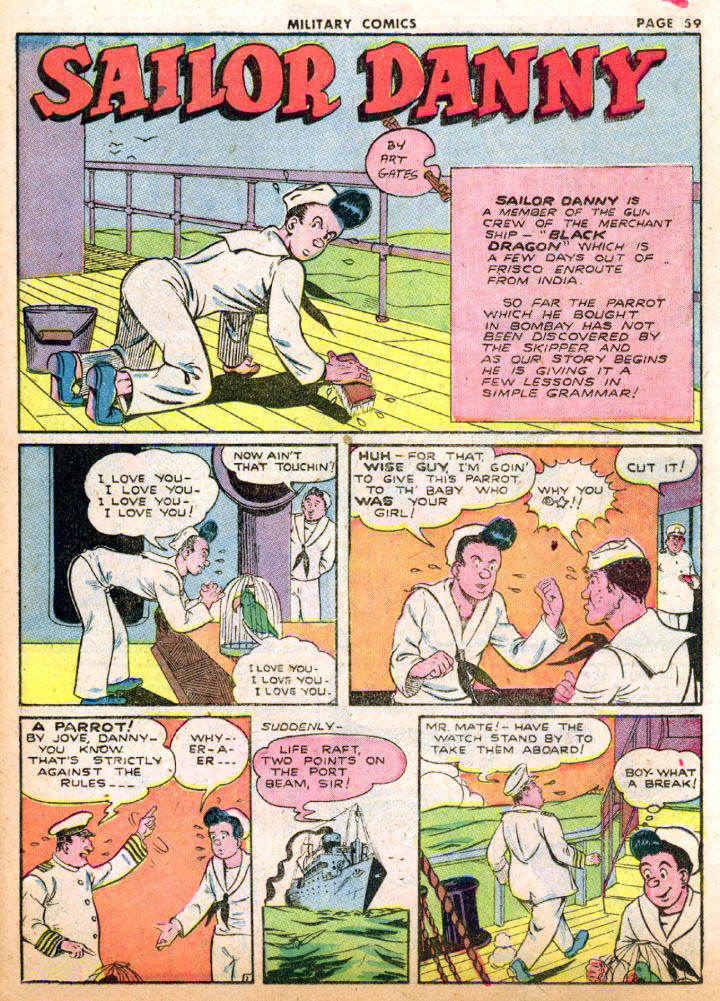 Military Comics #19 (Quality Comics), page 61. Public domain (US).