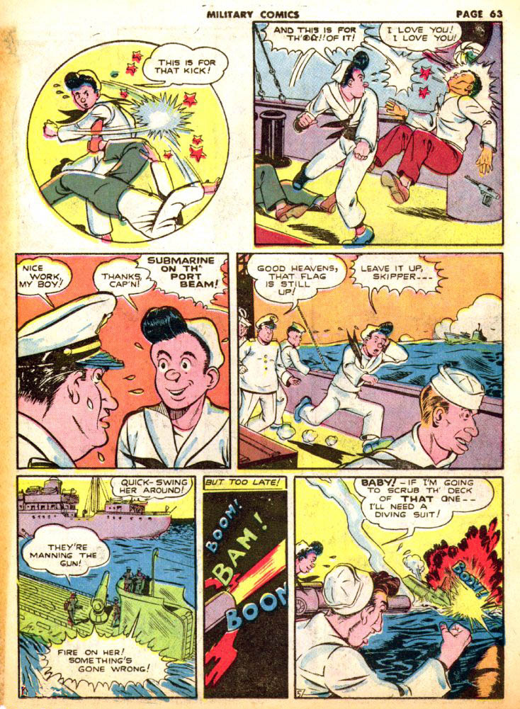 Military Comics #19 (Quality Comics), page 65. Public domain (US).