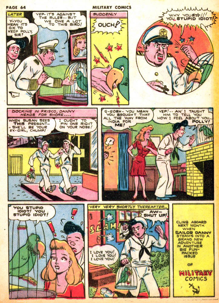 Military Comics #19 (Quality Comics), page 66. Public domain (US).