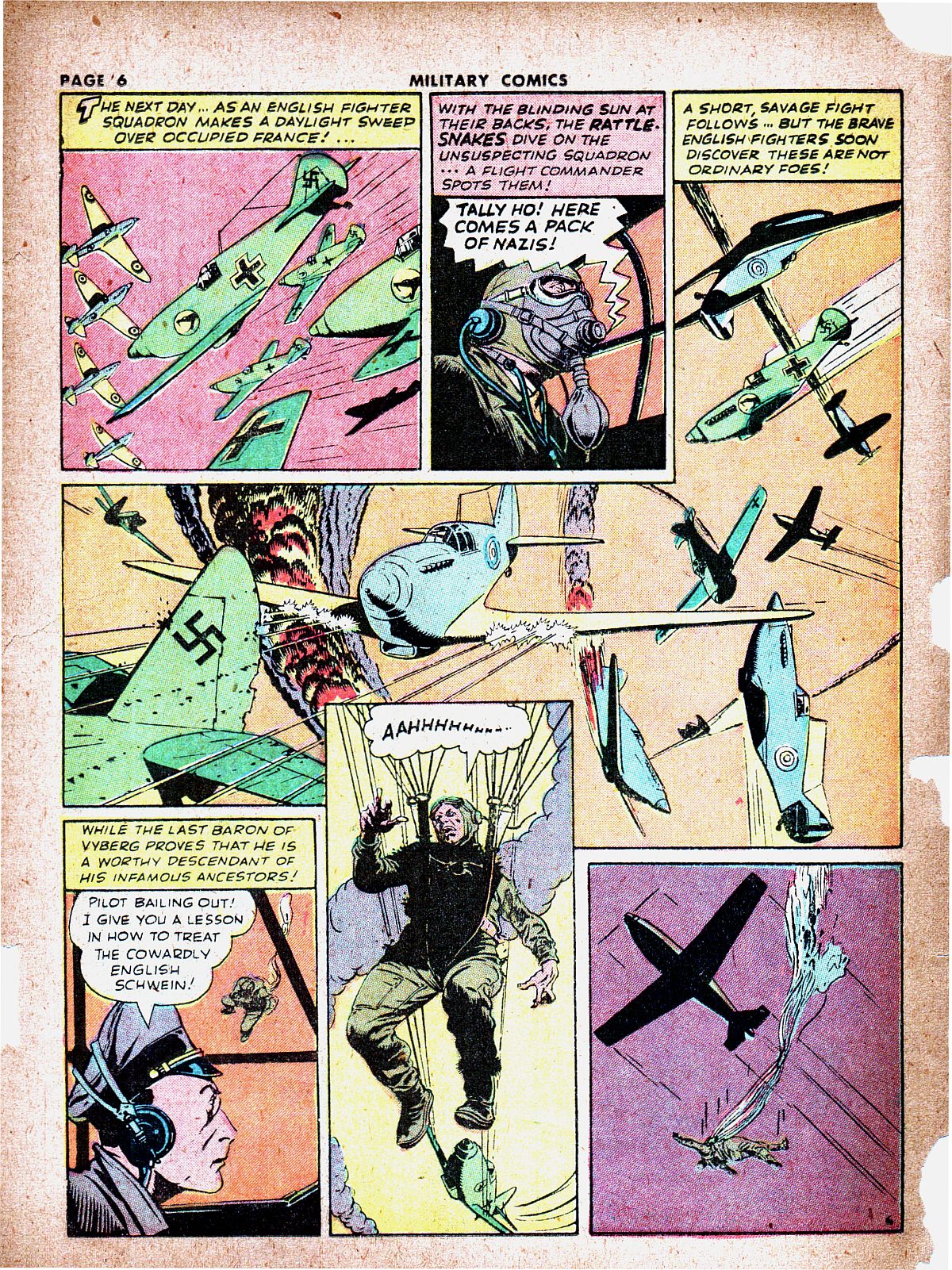 Military Comics #19 (Quality Comics), page 8. Public domain (US).