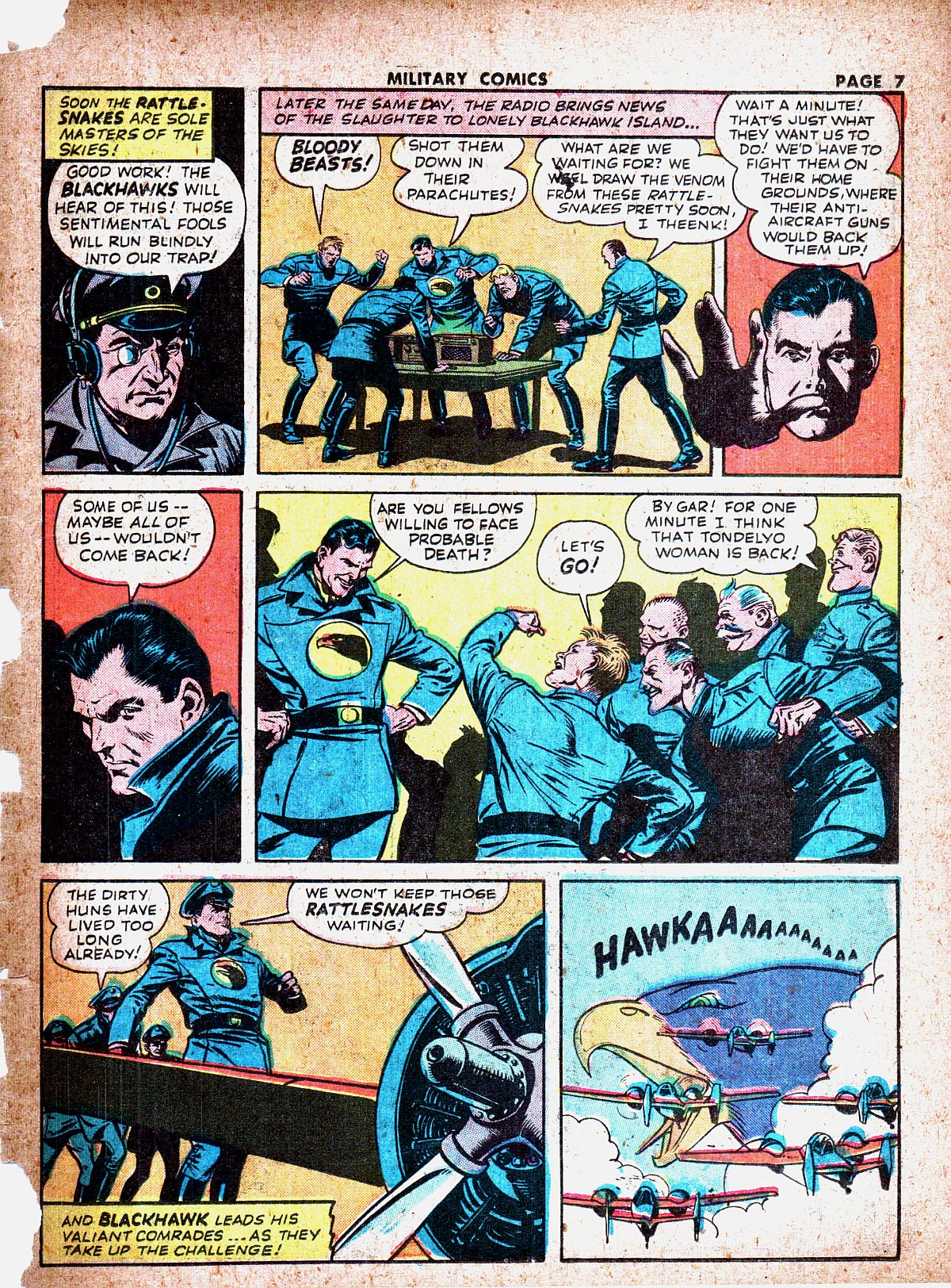 Military Comics #19 (Quality Comics), page 9. Public domain (US).