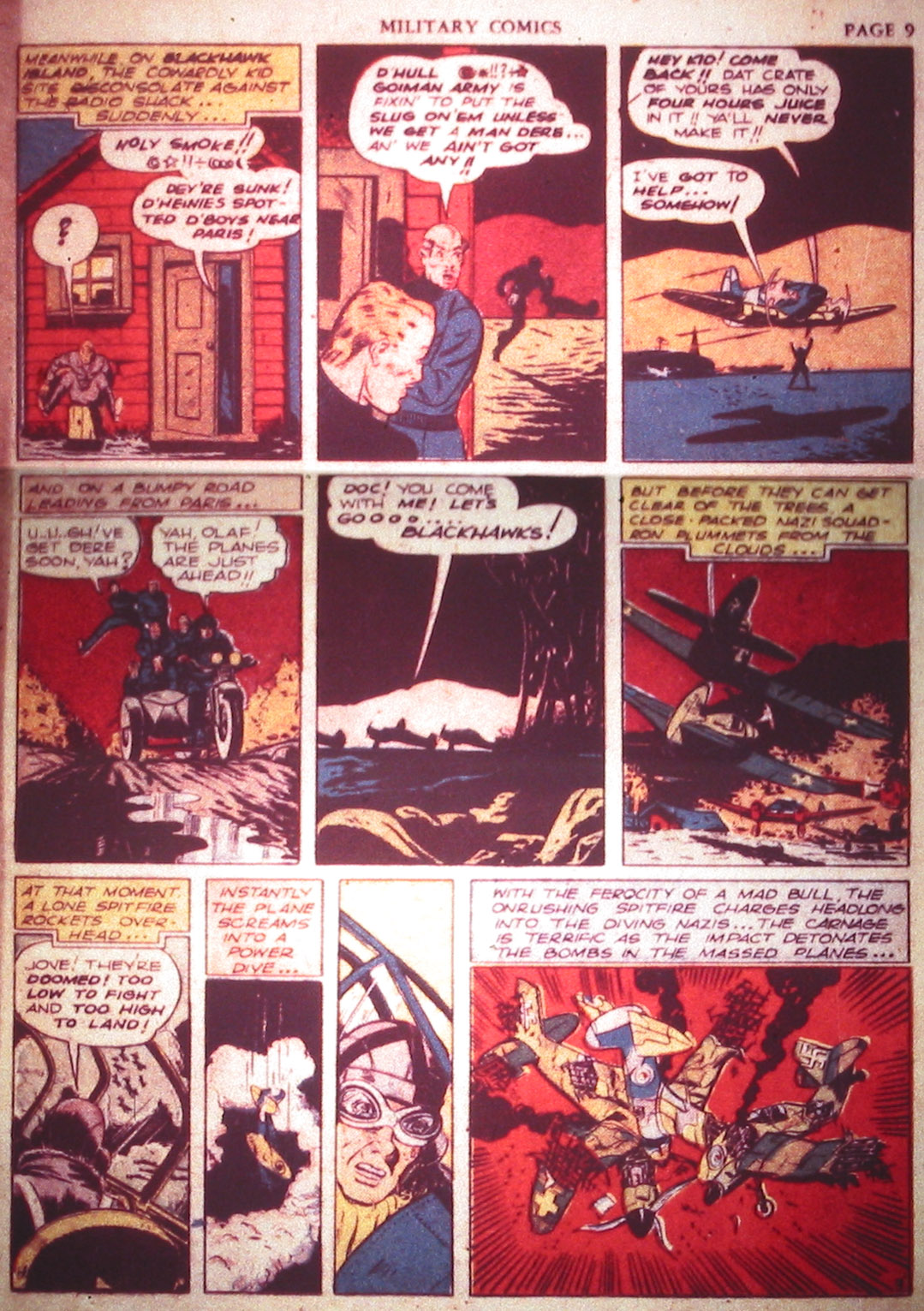 Military Comics #2 (Quality Comics), page 11. Public domain (US).