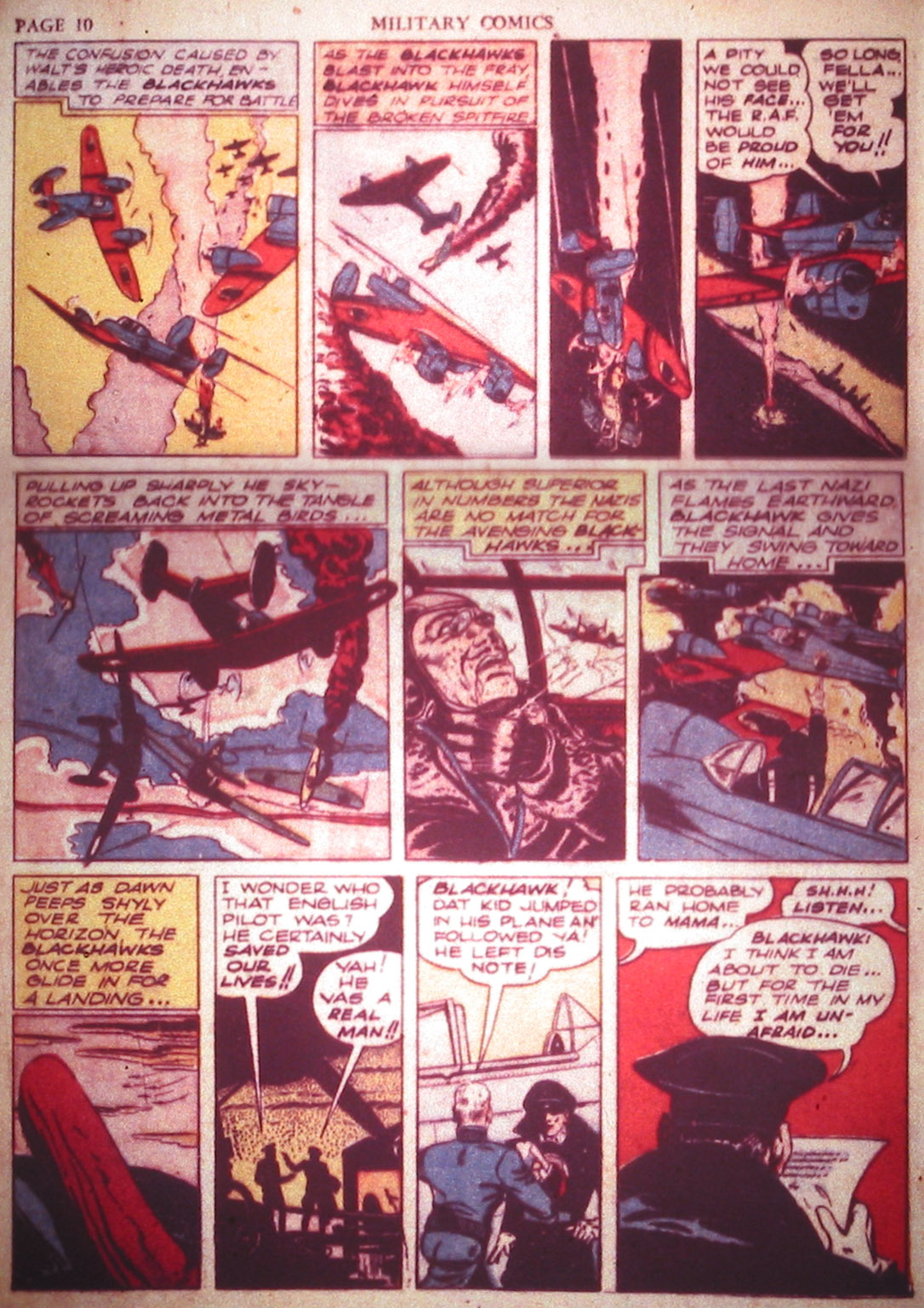 Military Comics #2 (Quality Comics), page 12. Public domain (US).