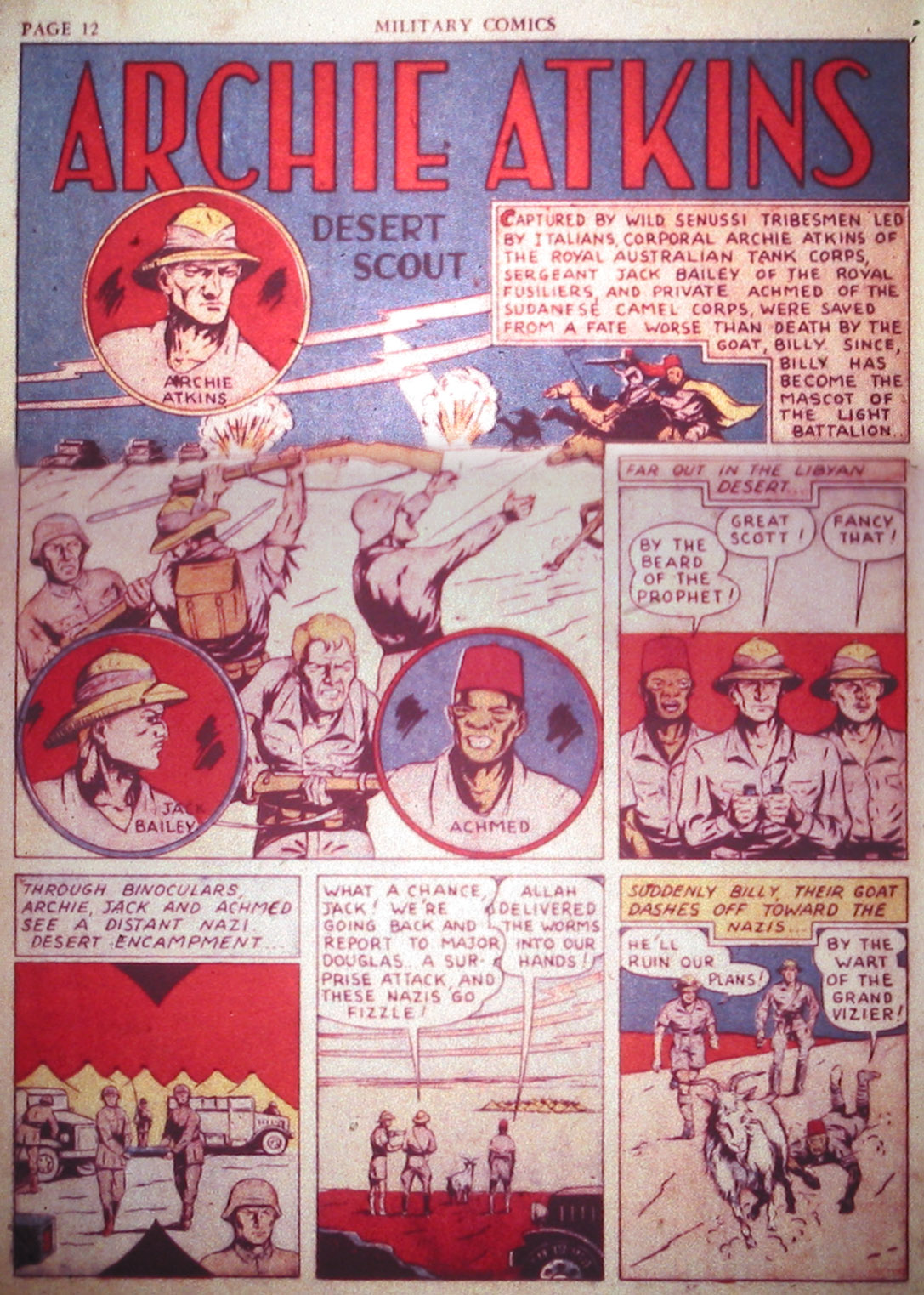 Military Comics #2 (Quality Comics), page 14. Public domain (US).