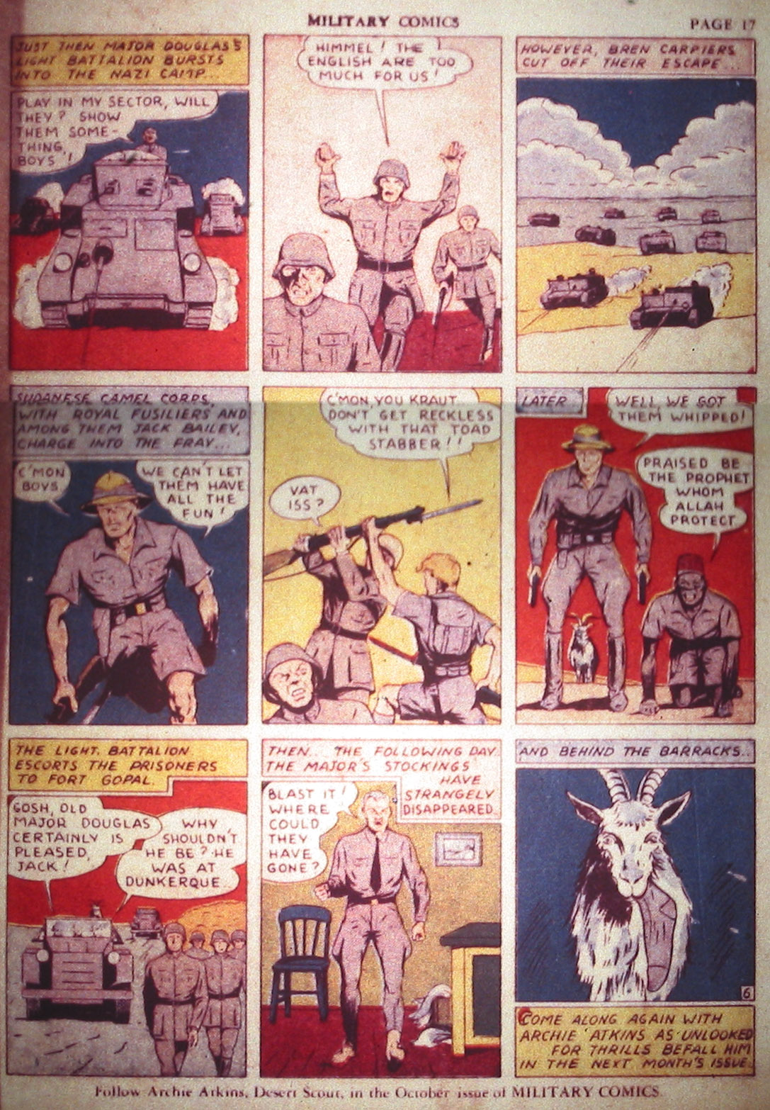 Military Comics #2 (Quality Comics), page 19. Public domain (US).