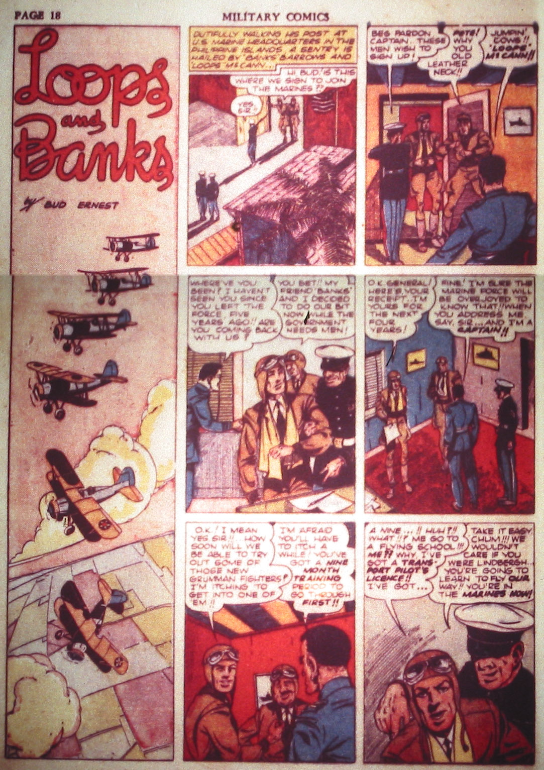 Military Comics #2 (Quality Comics), page 20. Public domain (US).
