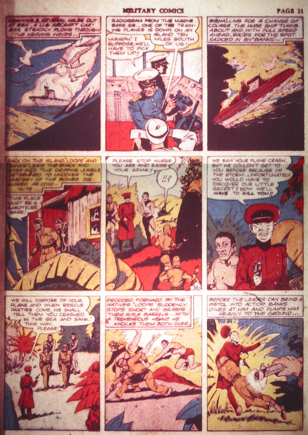 Military Comics #2 (Quality Comics), page 23. Public domain (US).