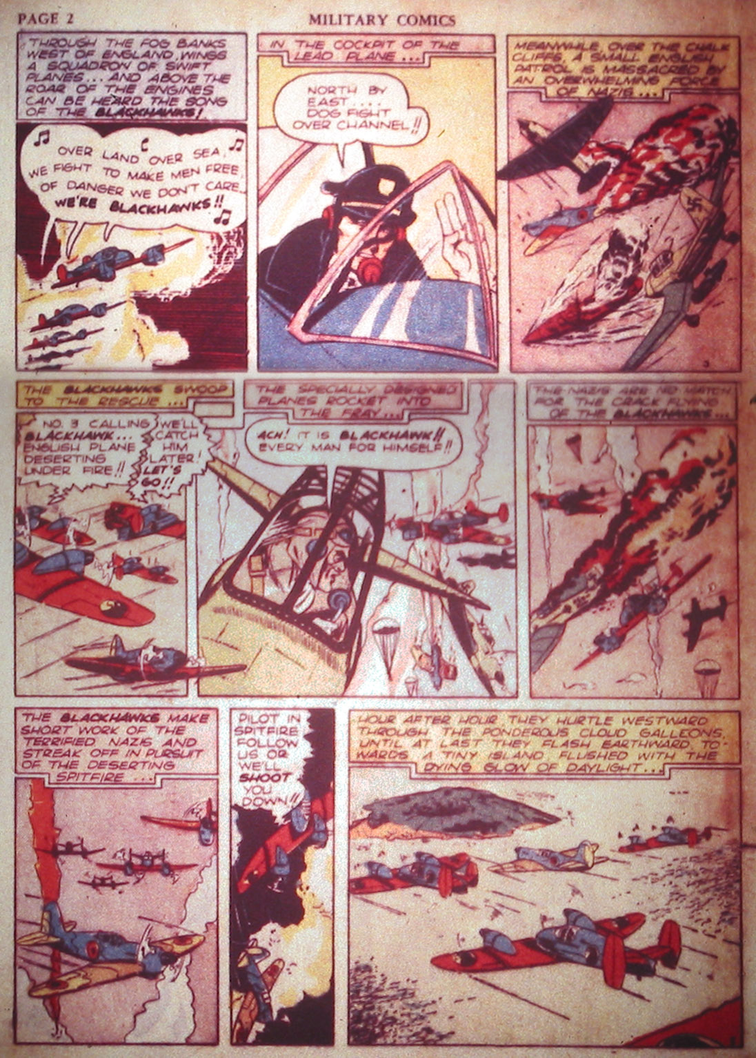 Military Comics #2 (Quality Comics), page 4. Public domain (US).