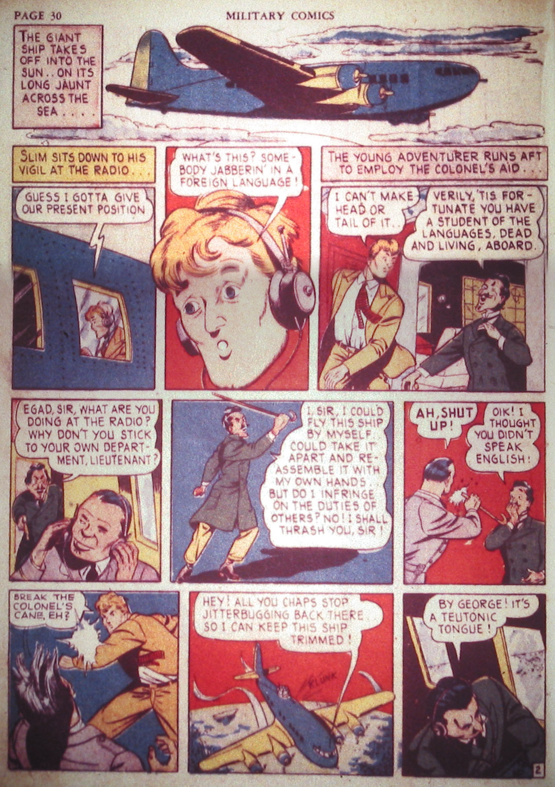 Military Comics #2 (Quality Comics), page 32. Public domain (US).