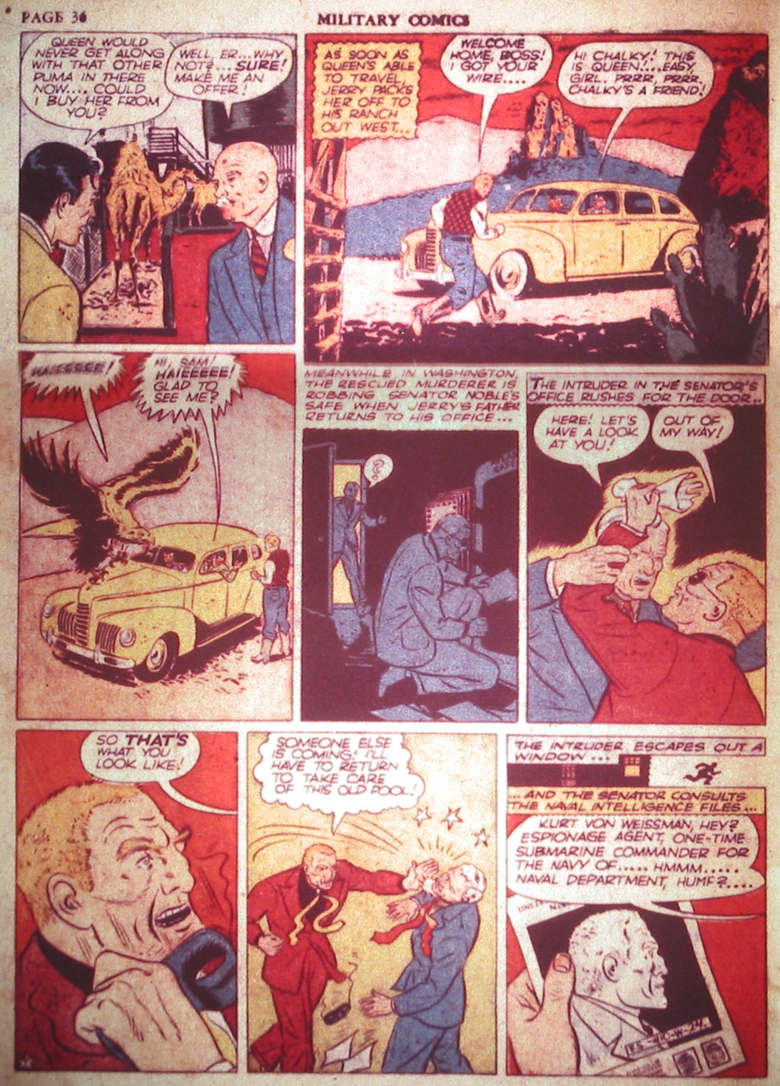 Military Comics #2 (Quality Comics), page 38. Public domain (US).