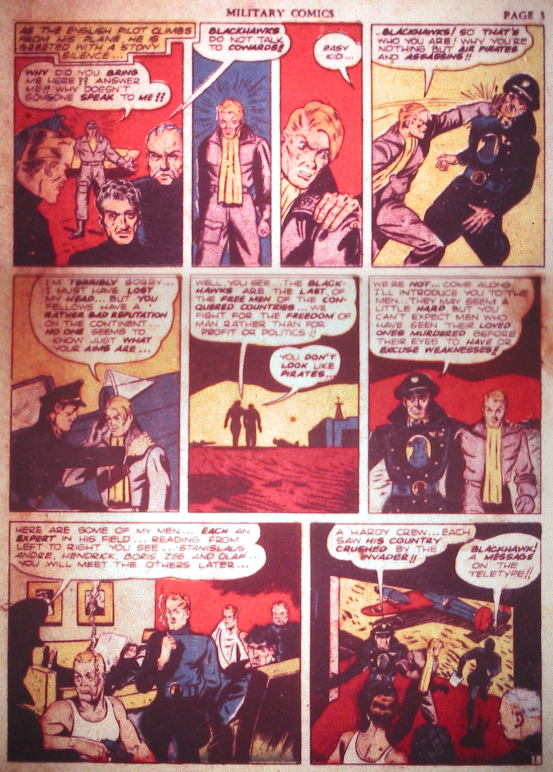 Military Comics #2 (Quality Comics), page 5. Public domain (US).