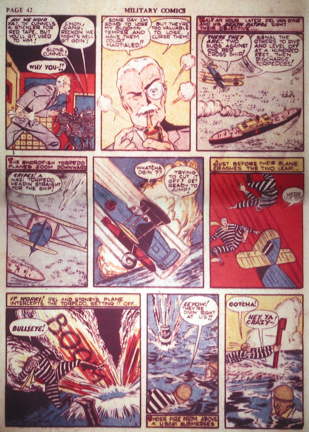 Military Comics #2 (Quality Comics), page 44. Public domain (US).