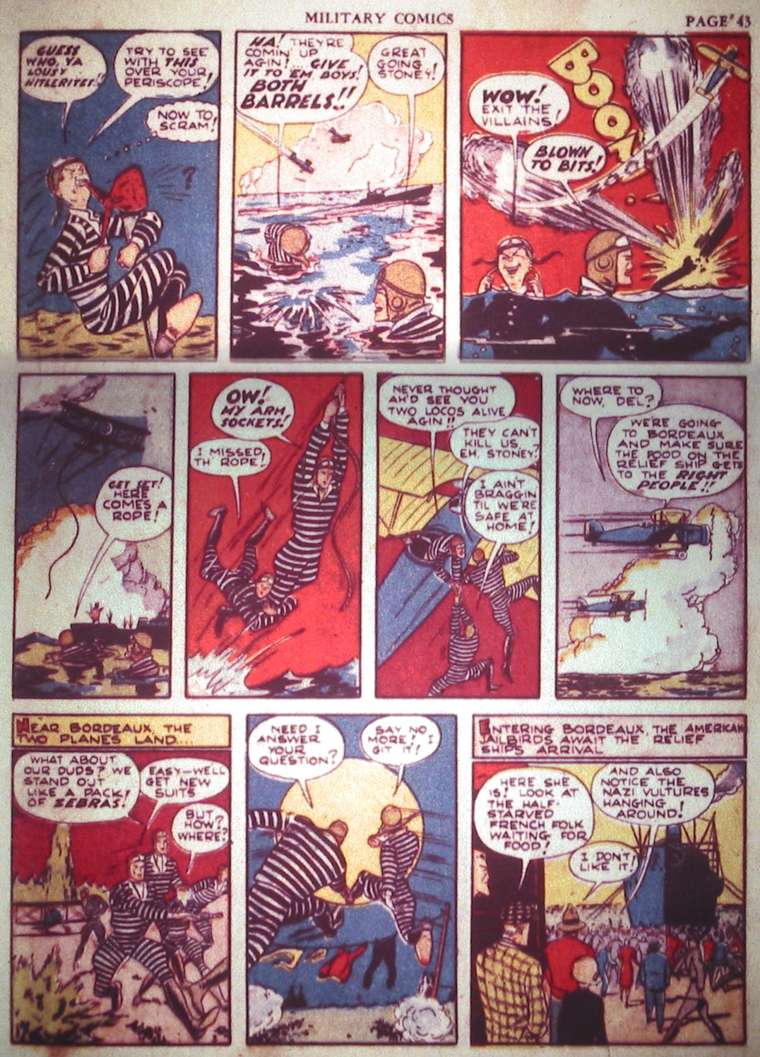 Military Comics #2 (Quality Comics), page 45. Public domain (US).