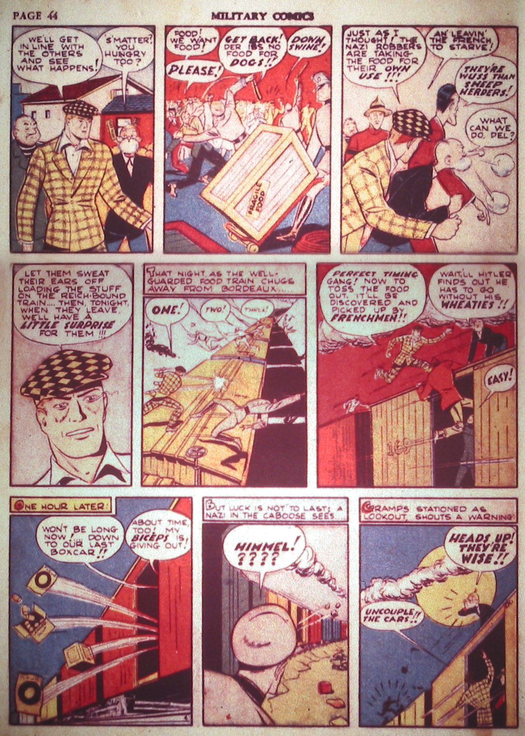 Military Comics #2 (Quality Comics), page 46. Public domain (US).