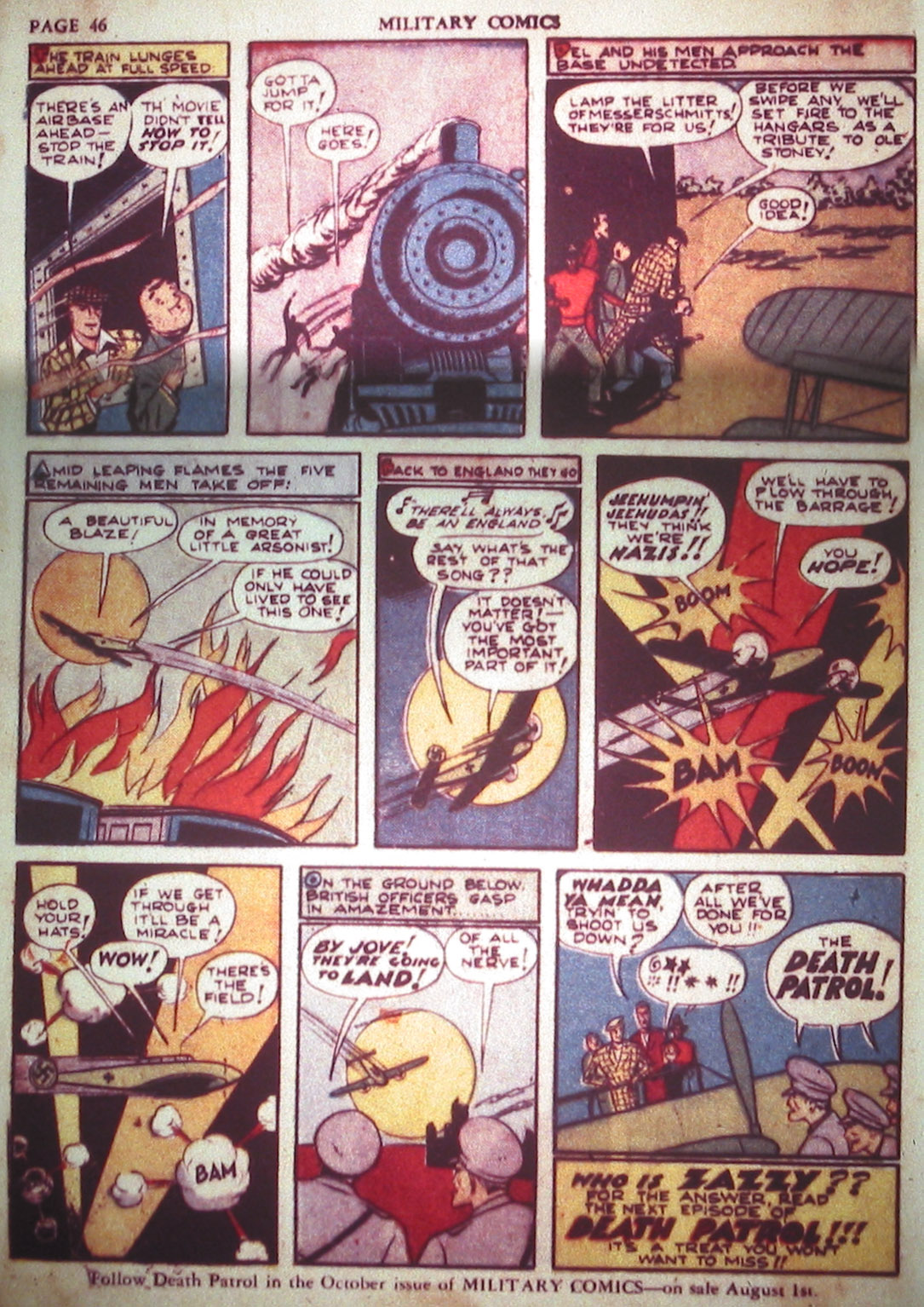 Military Comics #2 (Quality Comics), page 48. Public domain (US).